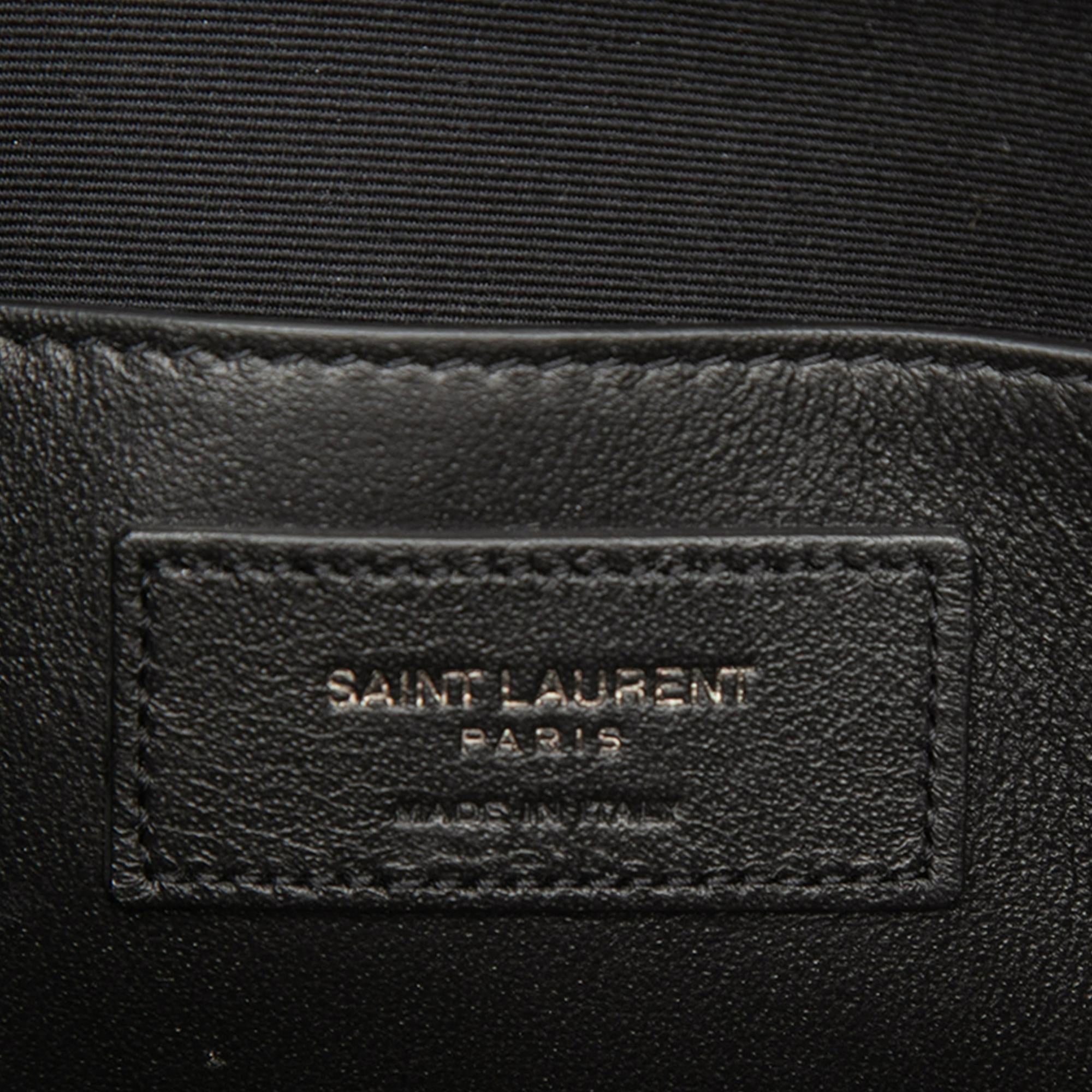Saint Laurent Calfskin Monogram Sac Coeur Tassel Crossbody