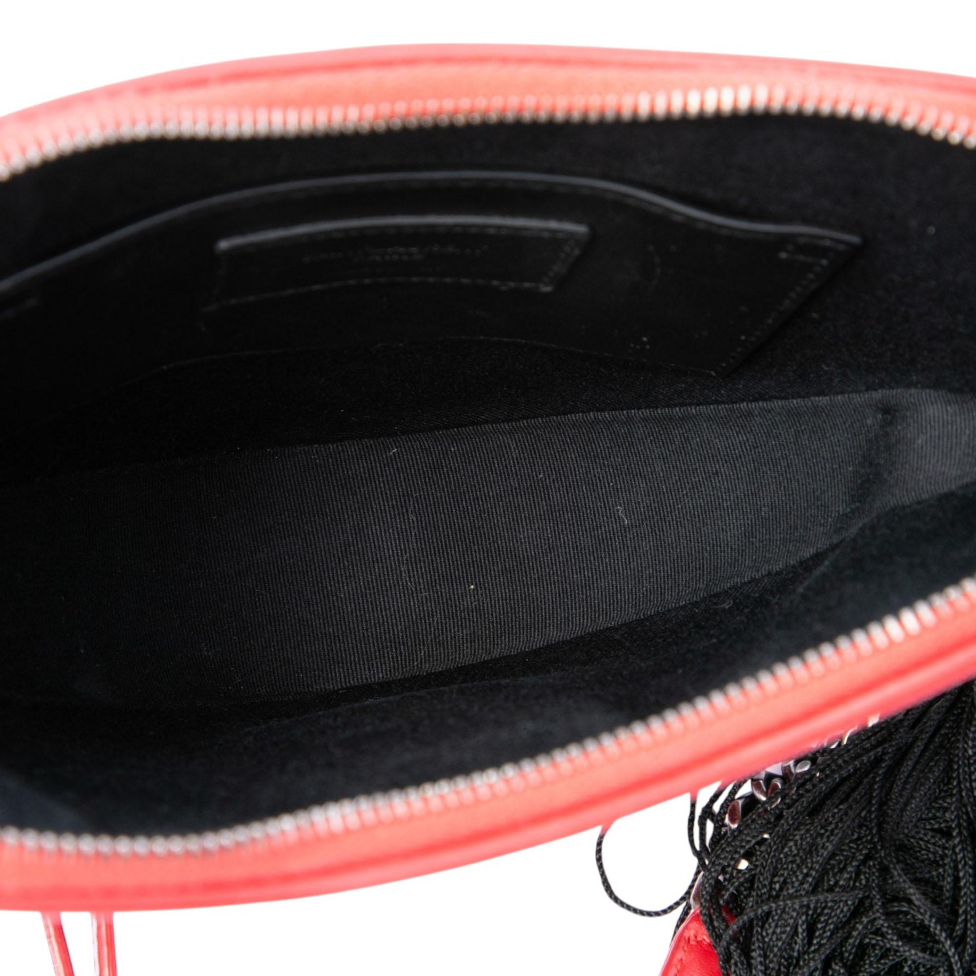 Saint Laurent Calfskin Monogram Sac Coeur Tassel Crossbody