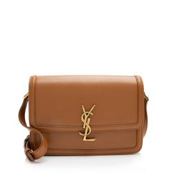 Saint Laurent Calfskin Monogram Solferino Medium Shoulder Bag (SHF-23782)