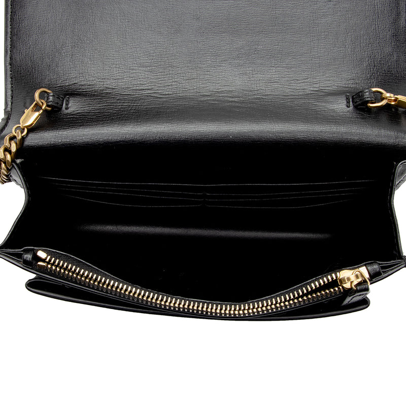 Saint Laurent Calfskin Monogram Sunset Mini Wallet on Chain Bag (SHF-d –  LuxeDH