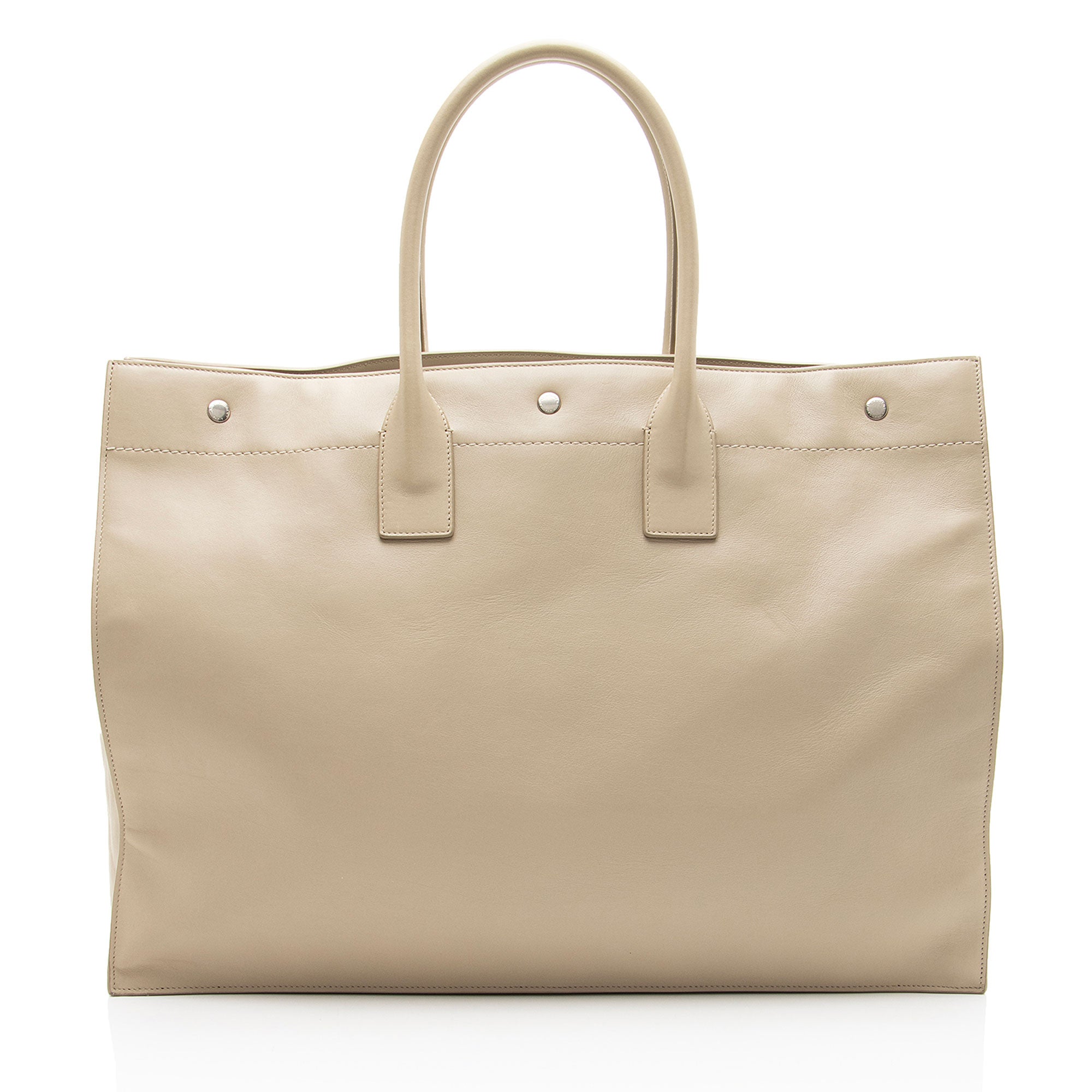 Saint Laurent Calfskin Rive Gauche Large Tote