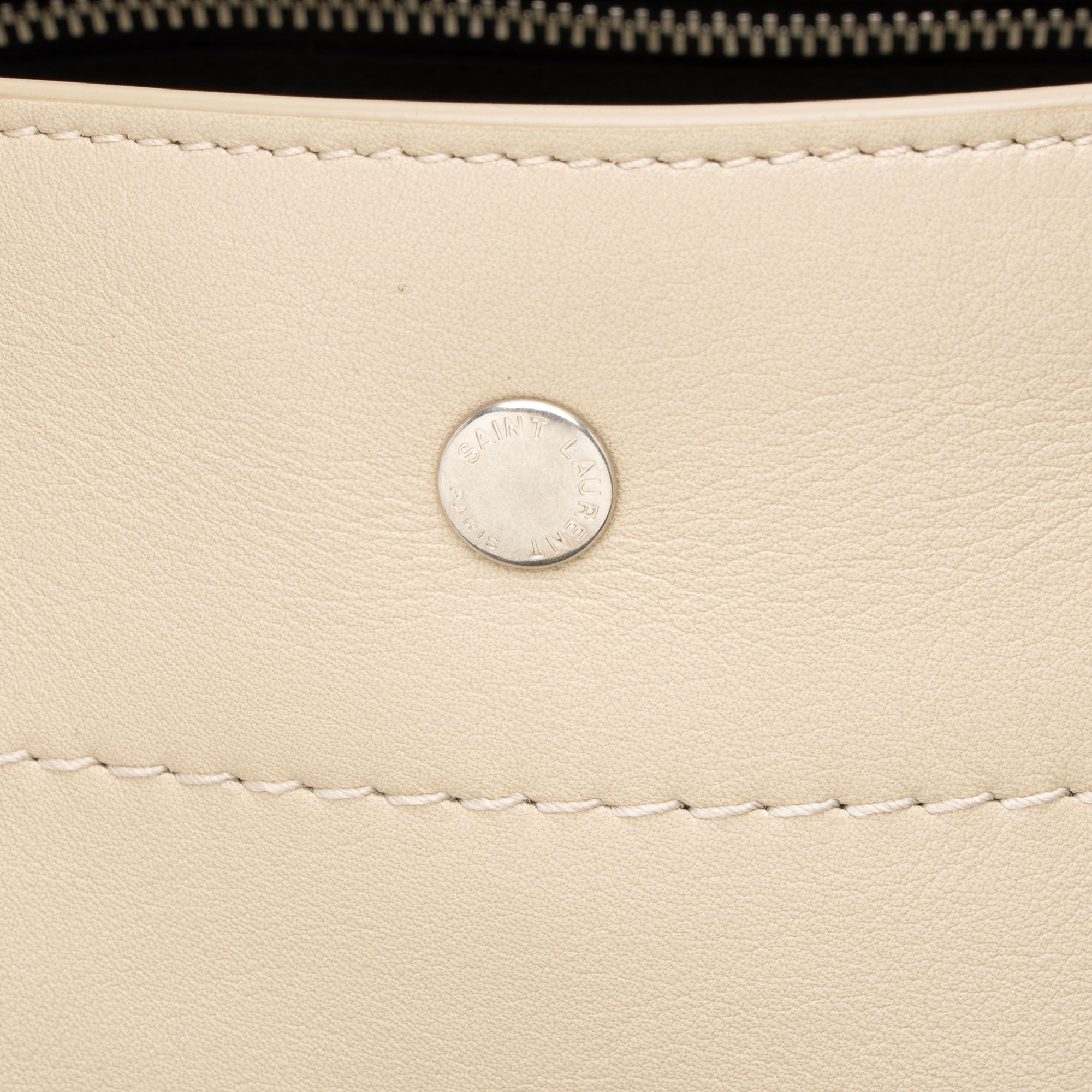Saint Laurent Calfskin Rive Gauche Large Tote