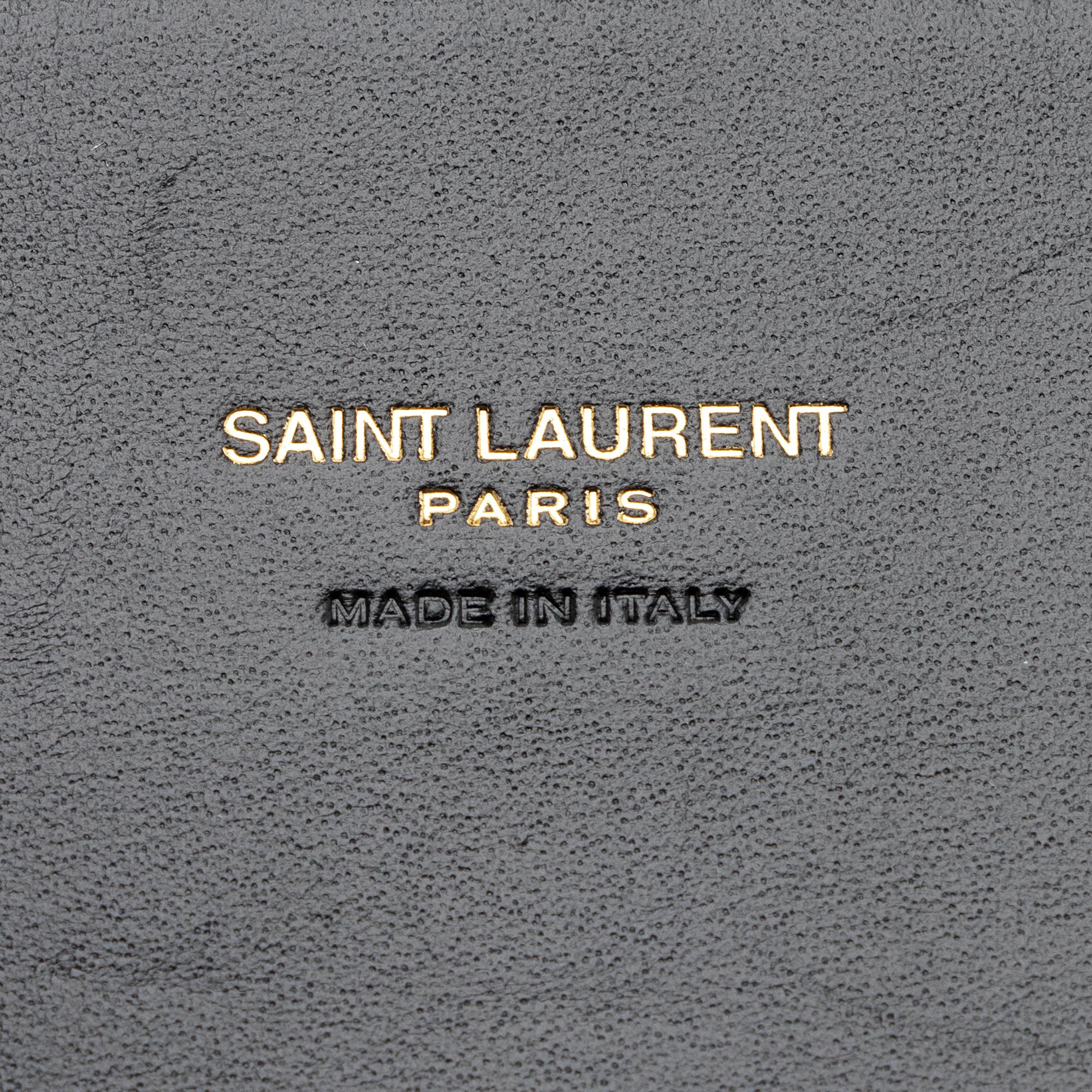 Saint Laurent Calfskin Suede Monogram Kate Reversible Chain Medium Shoulder Bag (SHF-22497)