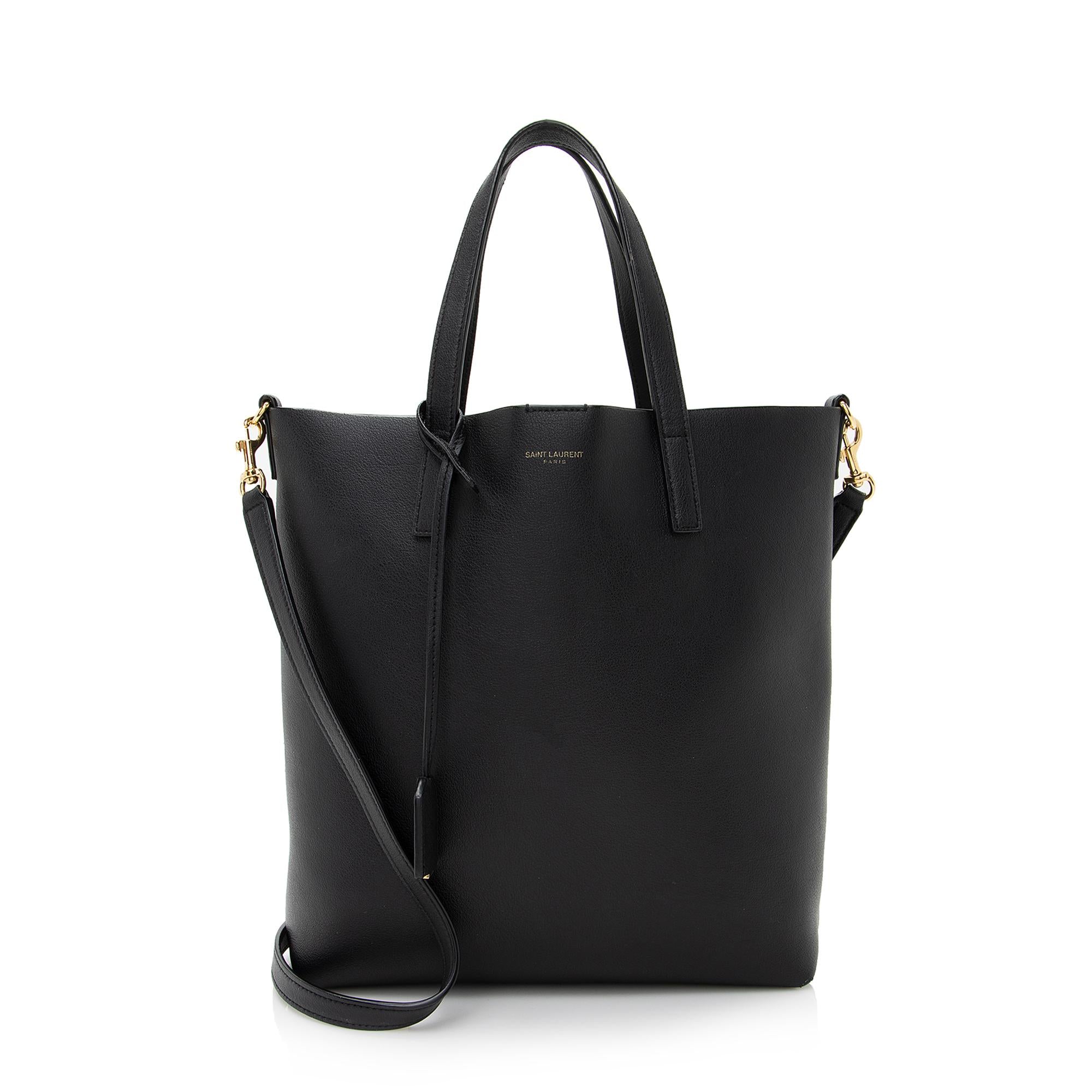 Saint Laurent Calfskin Toy Shopping Tote (SHF-22645)