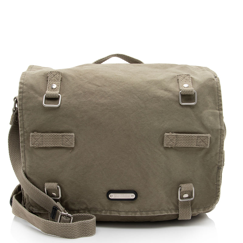 Saint Laurent Canvas Army Messenger Bag (SHF-tH8n4I) – LuxeDH