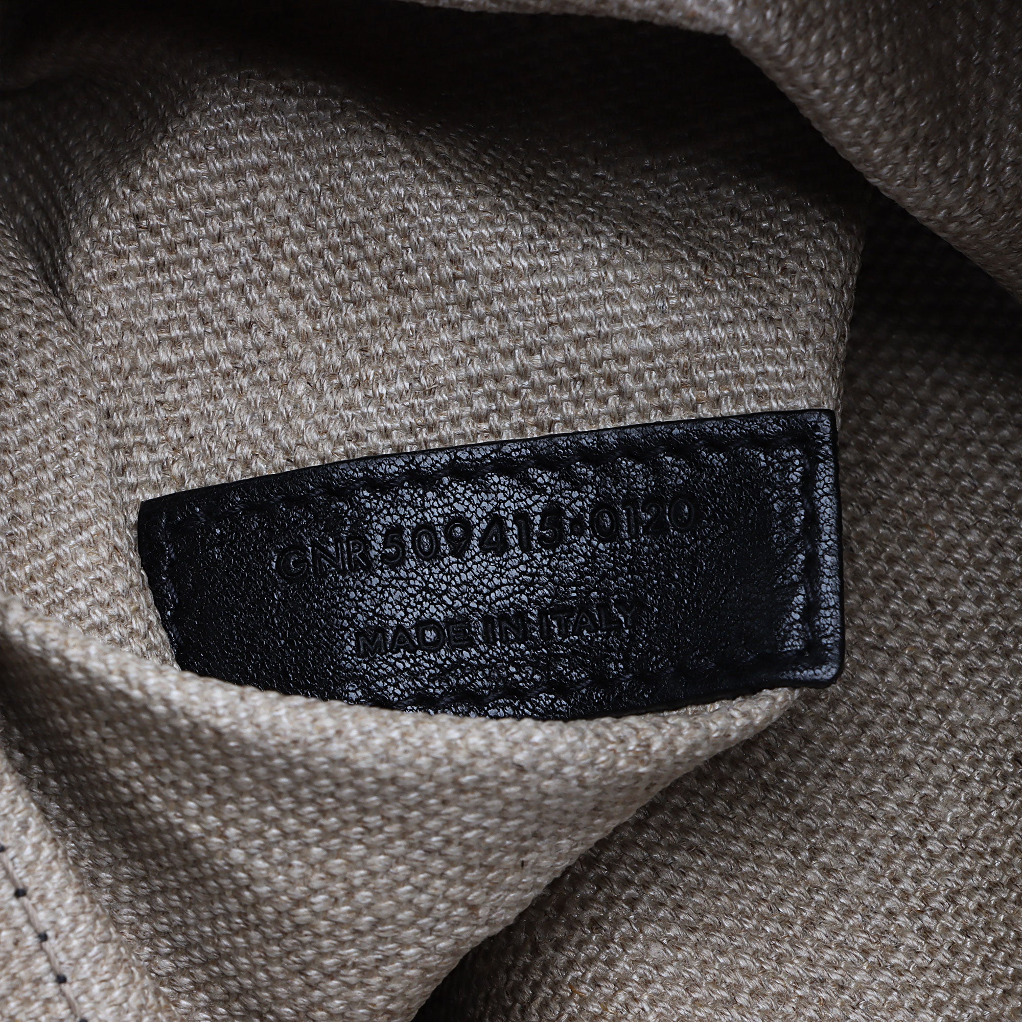 Saint Laurent Canvas Calfskin Rive Gauche Large Tote