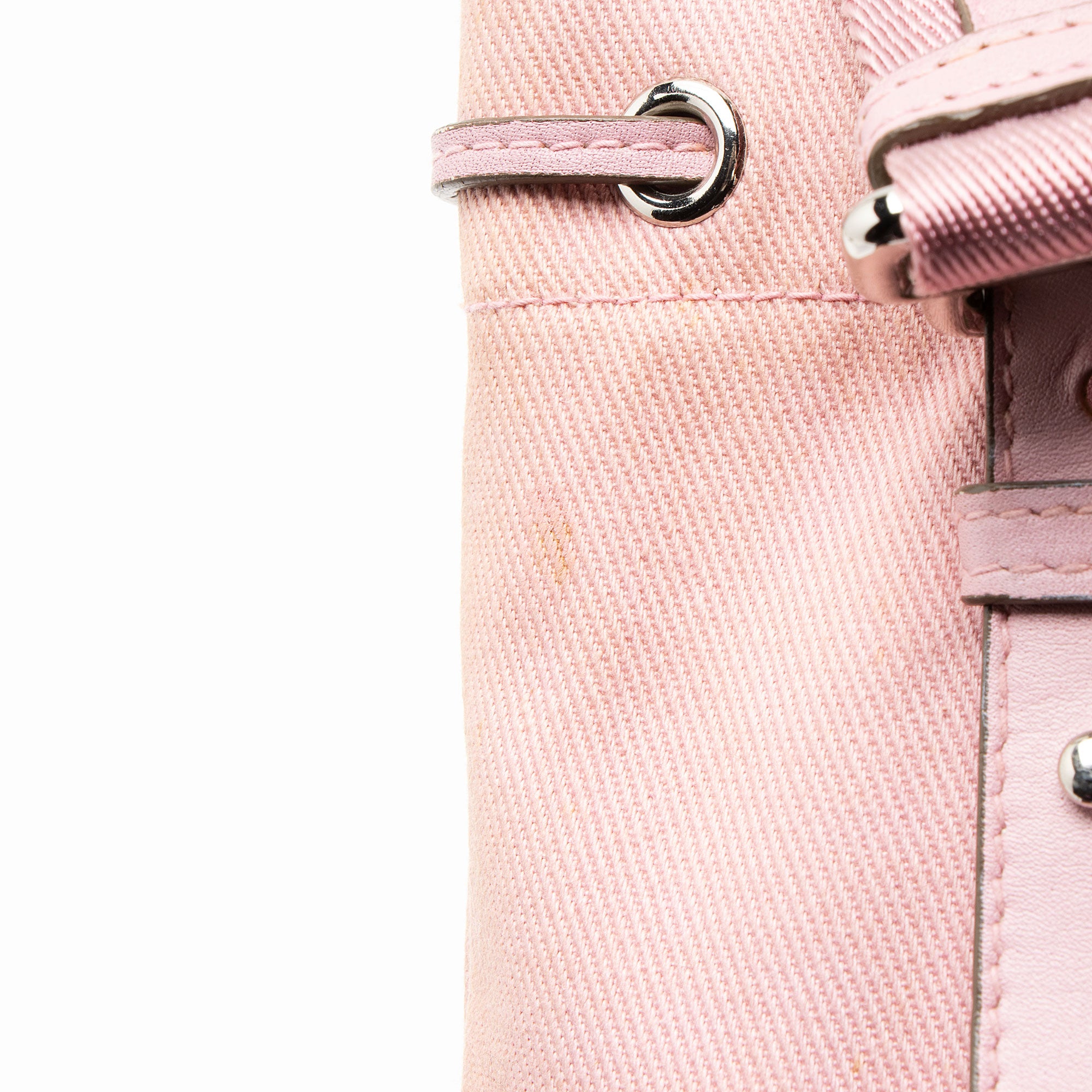 Saint Laurent Canvas Kahala Drawstring Mini Tote