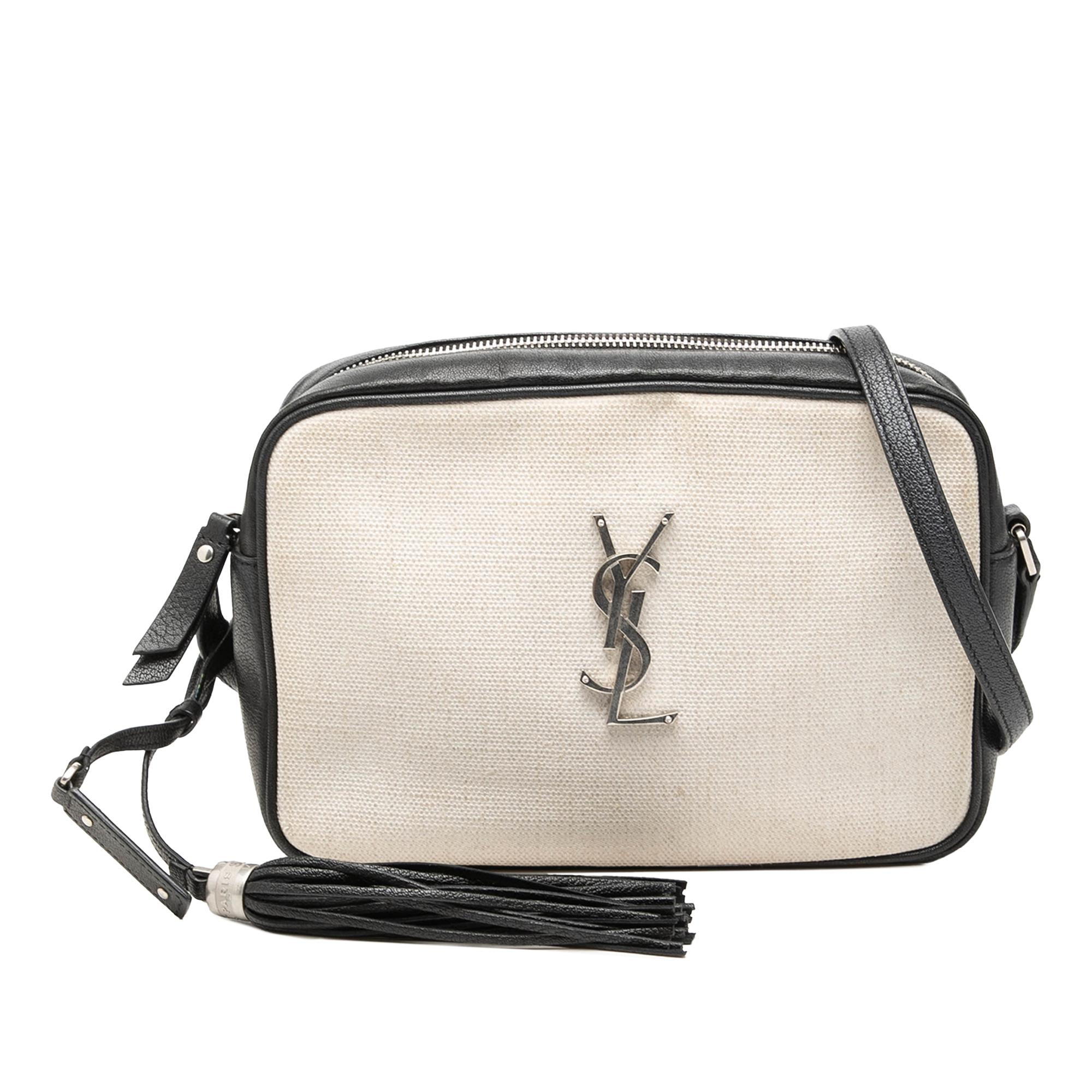 Saint Laurent Canvas Monogram Lou Camera Bag