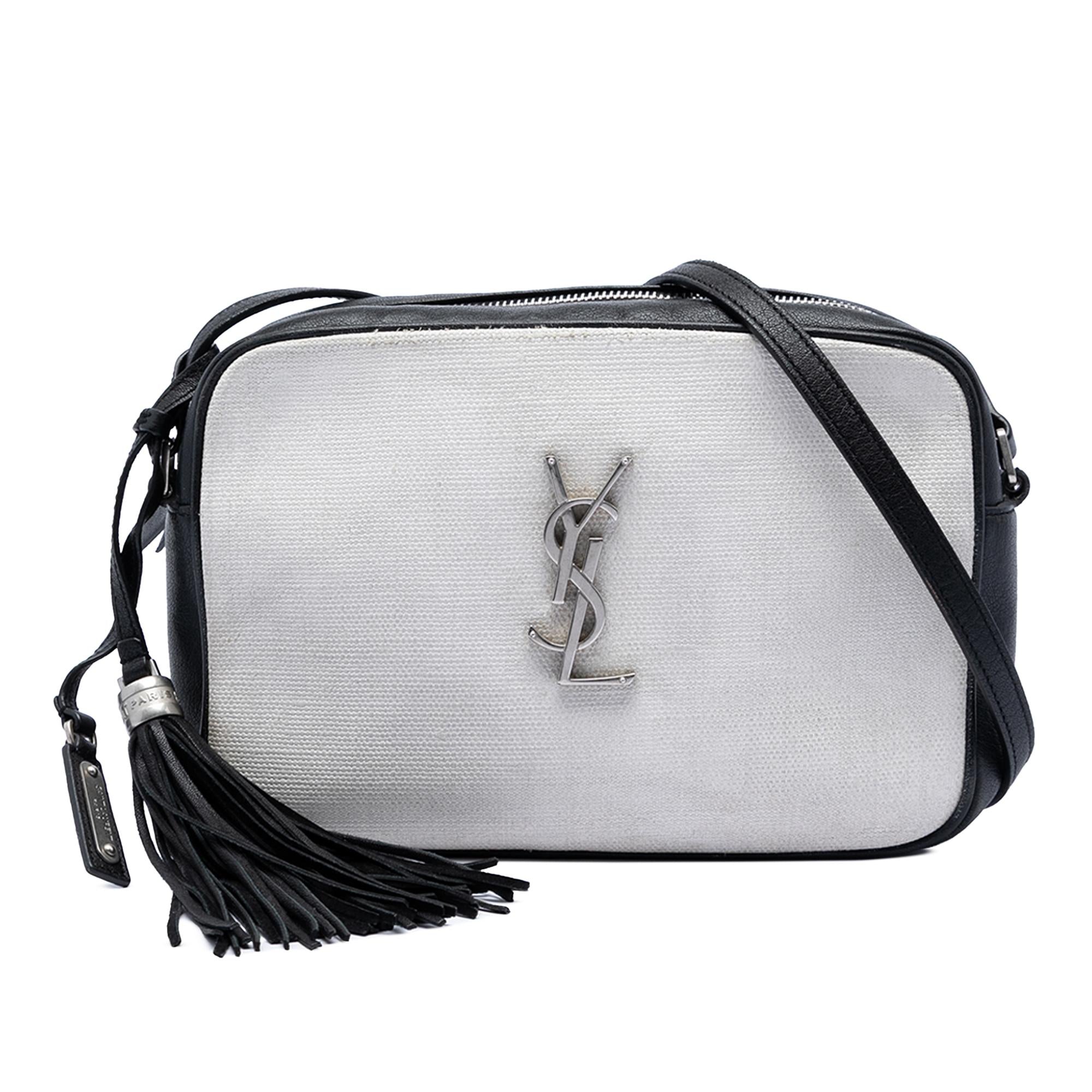 Saint Laurent Canvas Monogram Lou Camera Bag