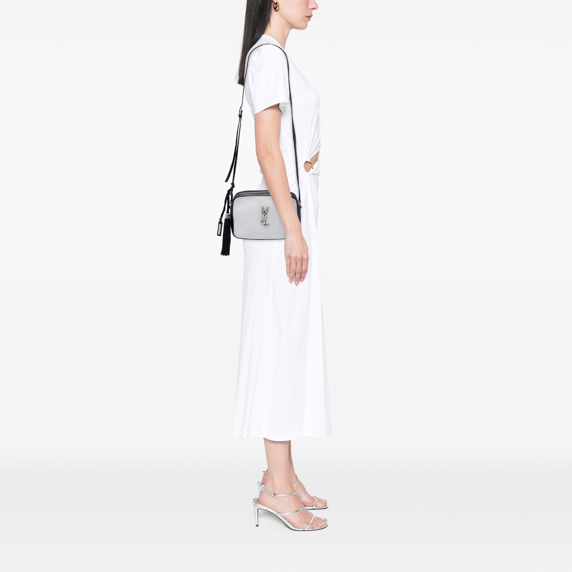 Saint Laurent Canvas Monogram Lou Camera Bag