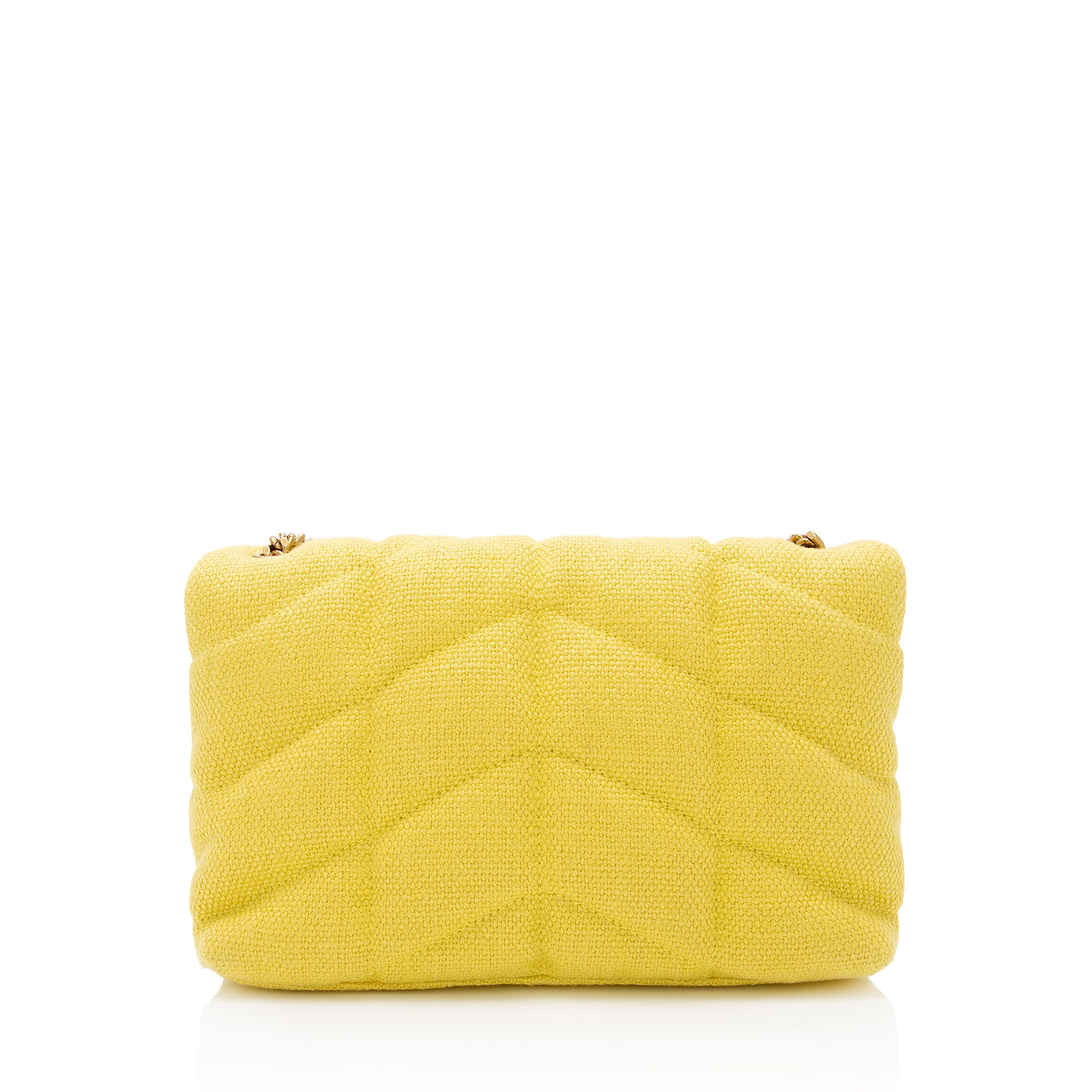 Saint Laurent Canvas Monogram Puffer LouLou Toy Shoulder Bag (SHF-k1xZIv)