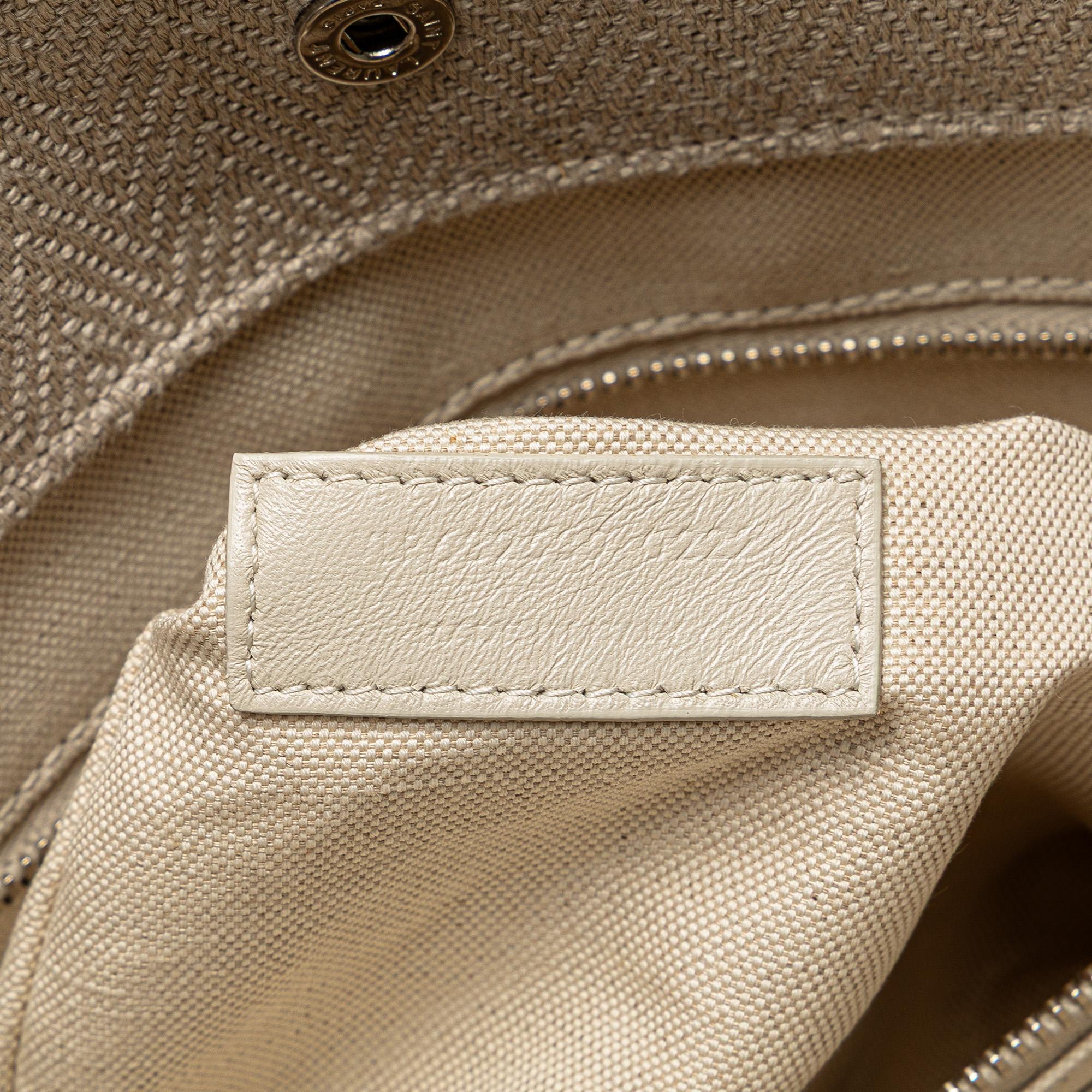 Saint Laurent Canvas Rive Gauche North South Tote