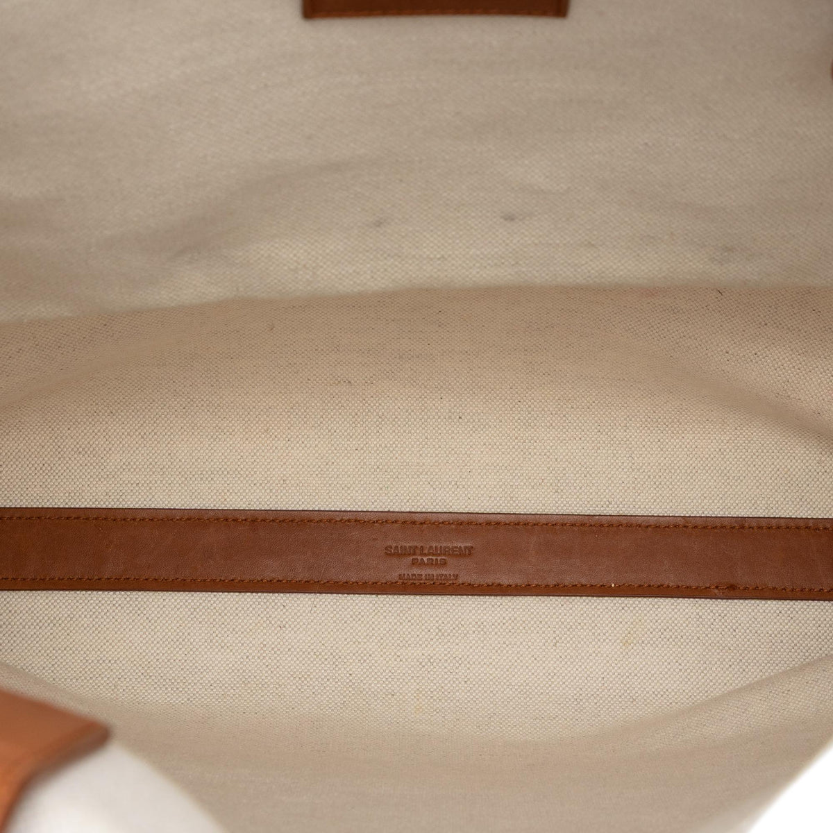 Saint Laurent Canvas Stencil Logo Convertible Tote