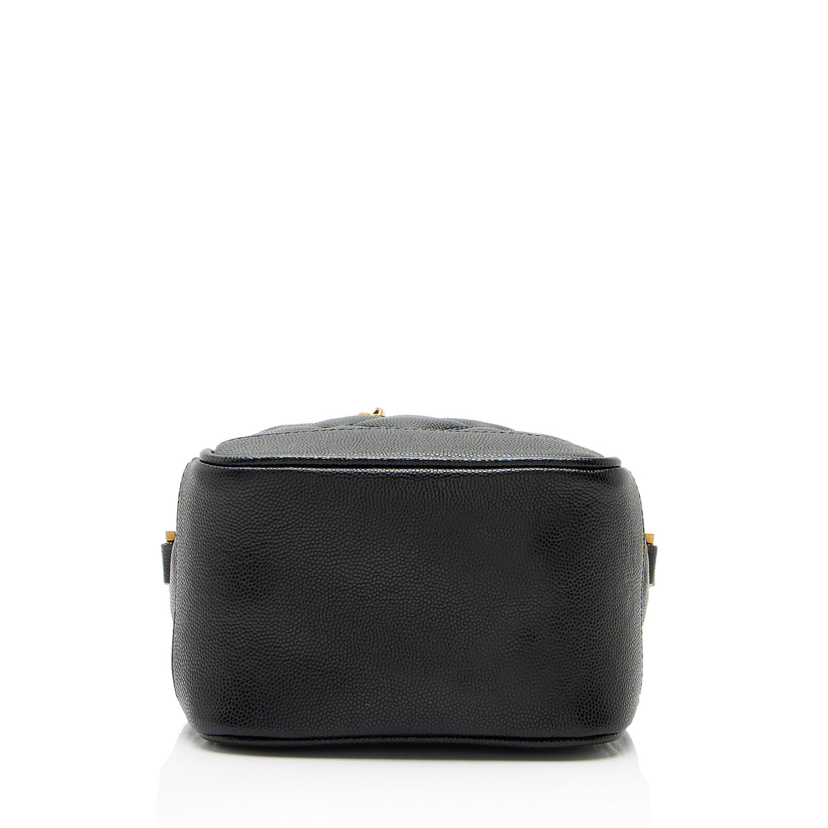 Saint Laurent Carré-Quilted Grain de Poudre Leather 80's Vanity Bag