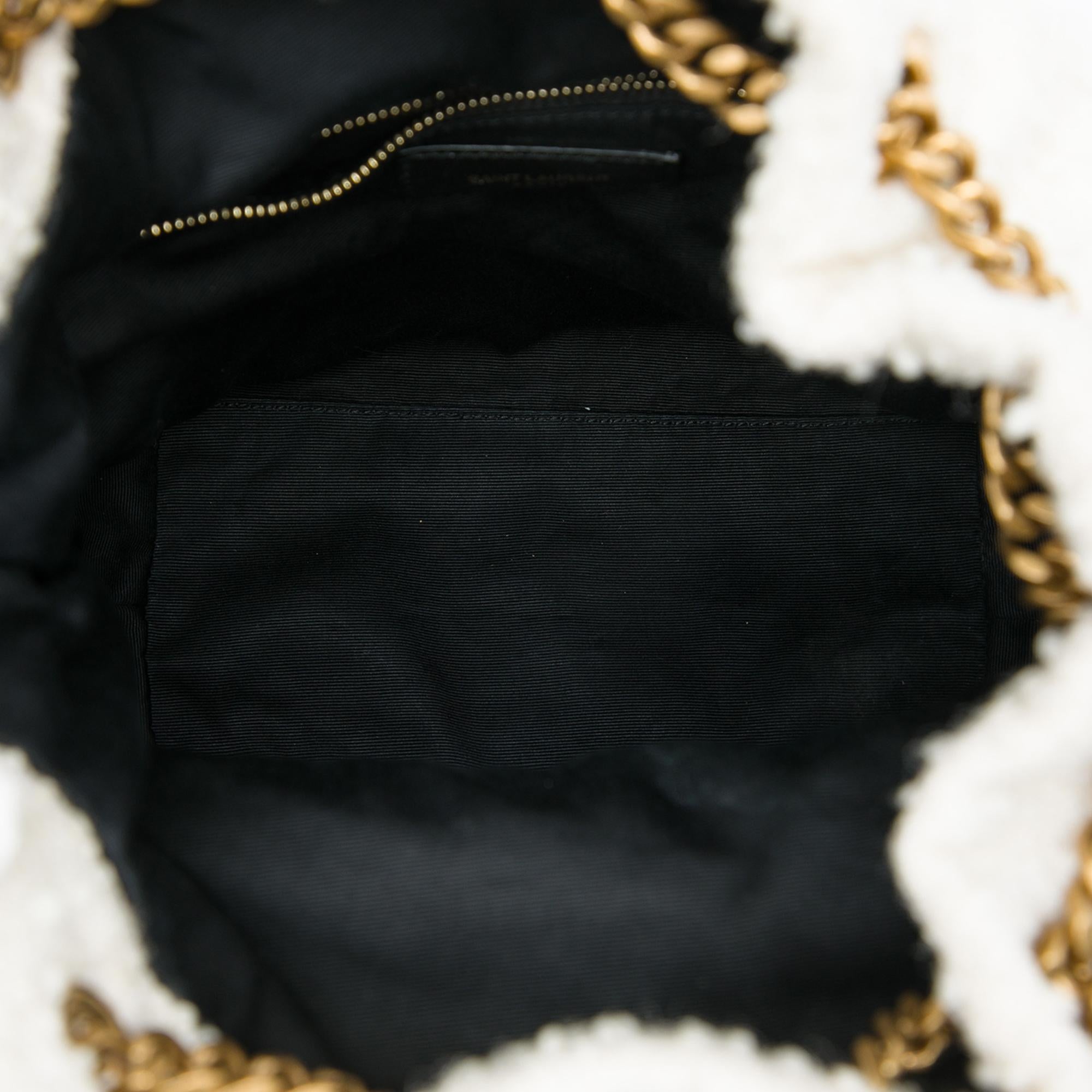 Saint Laurent Chevron Tweed Monogram Joe Backpack