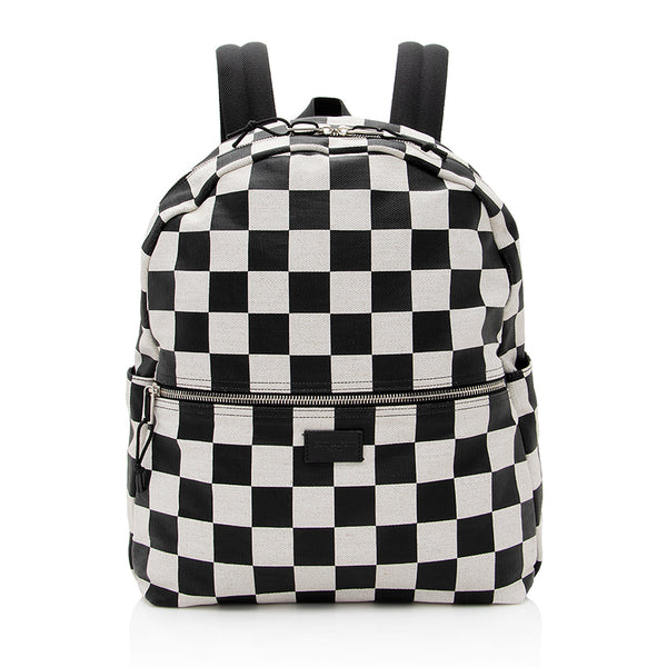 Saint Laurent Teddy Checkerboard Canvas Backpack Saint Laurent | Bags | Saint Laurent Teddy Checkerboard  main image 4