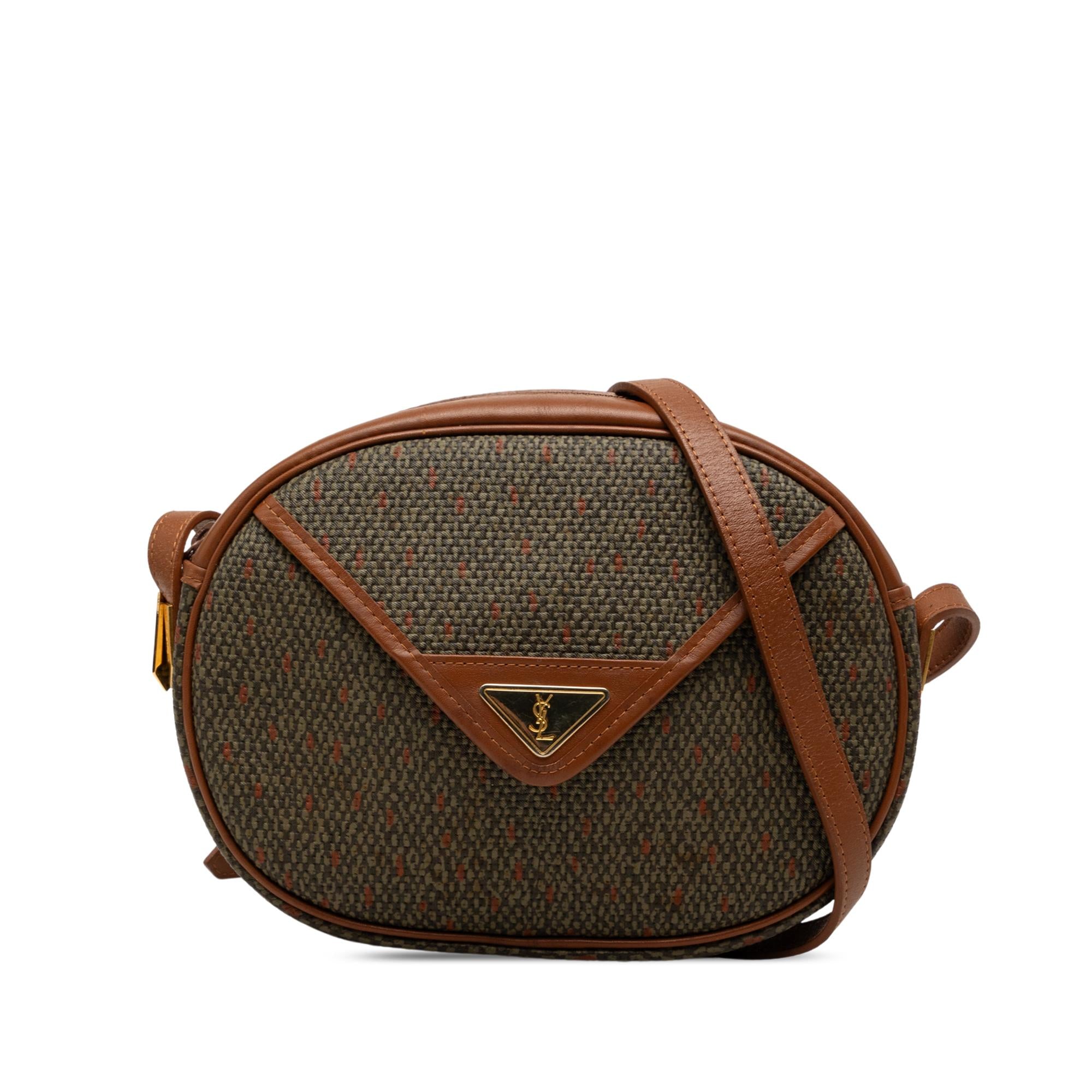 Saint Laurent Coated Canvas Crossbody