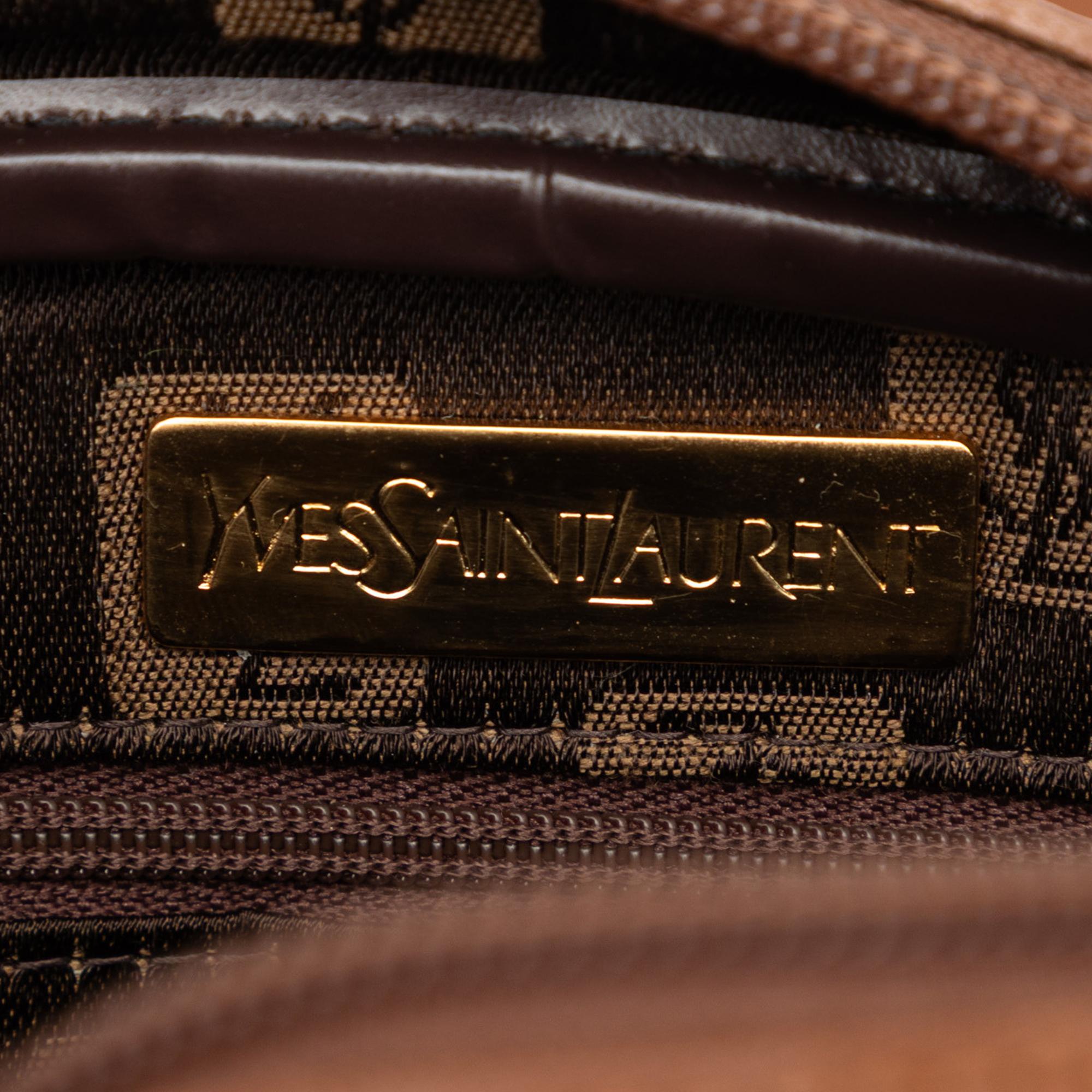 Saint Laurent Coated Canvas Crossbody