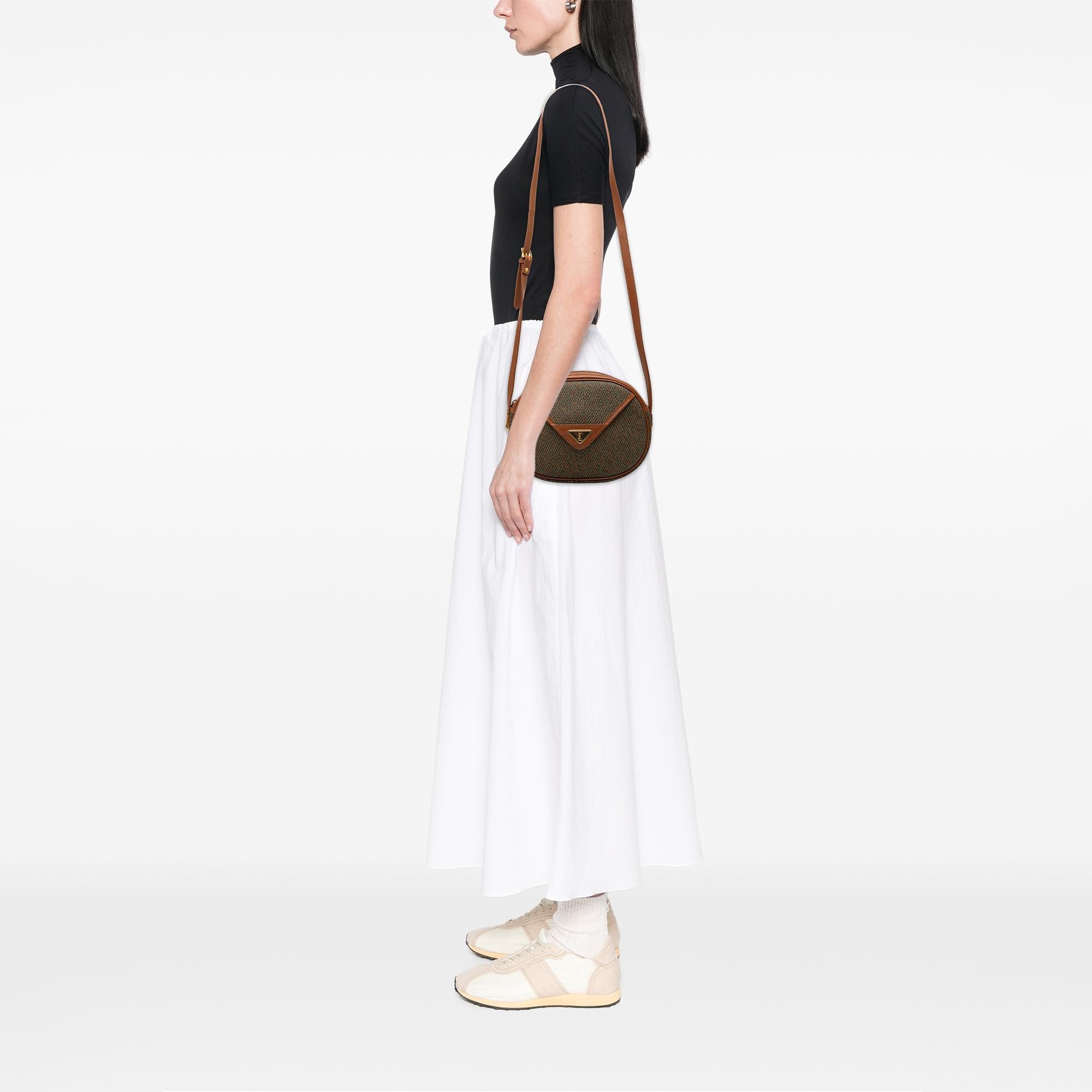 Saint Laurent Coated Canvas Crossbody