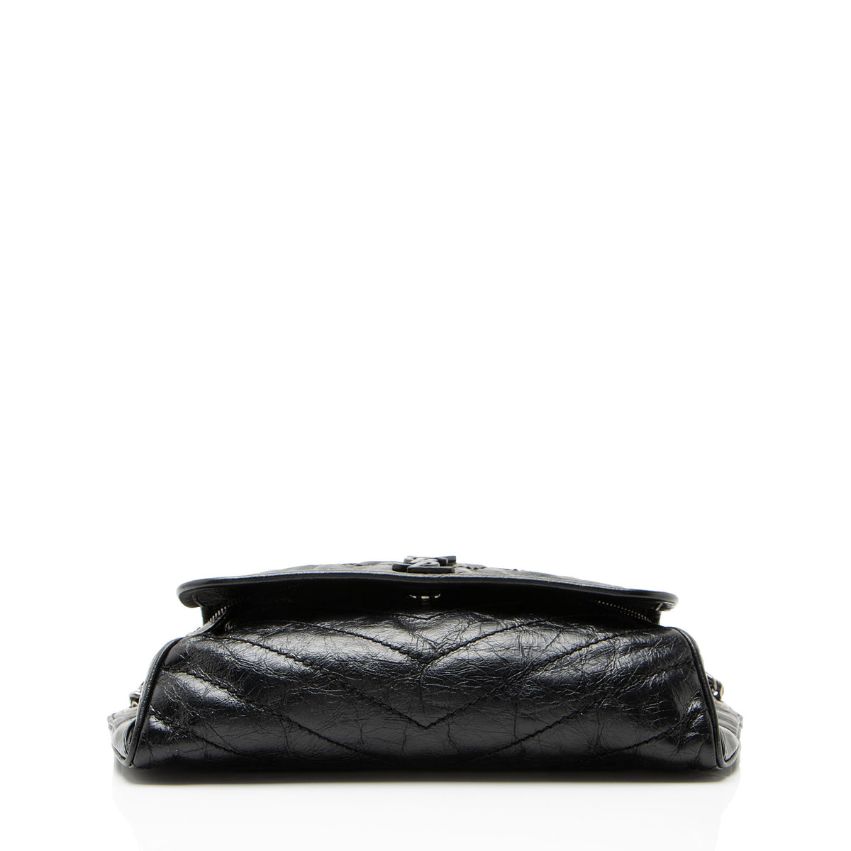 Saint Laurent Crinkled Calfskin Monogram Niki Belt Bag