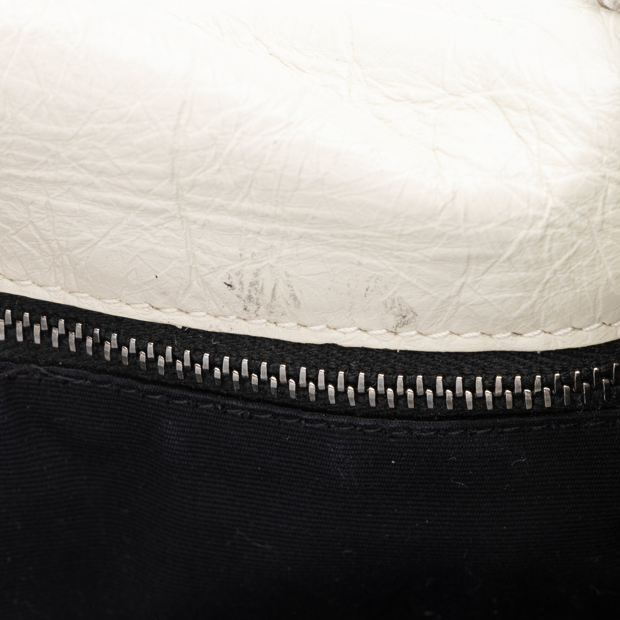 Saint Laurent Crinkled Calfskin Monogram Niki Medium Shoulder Bag