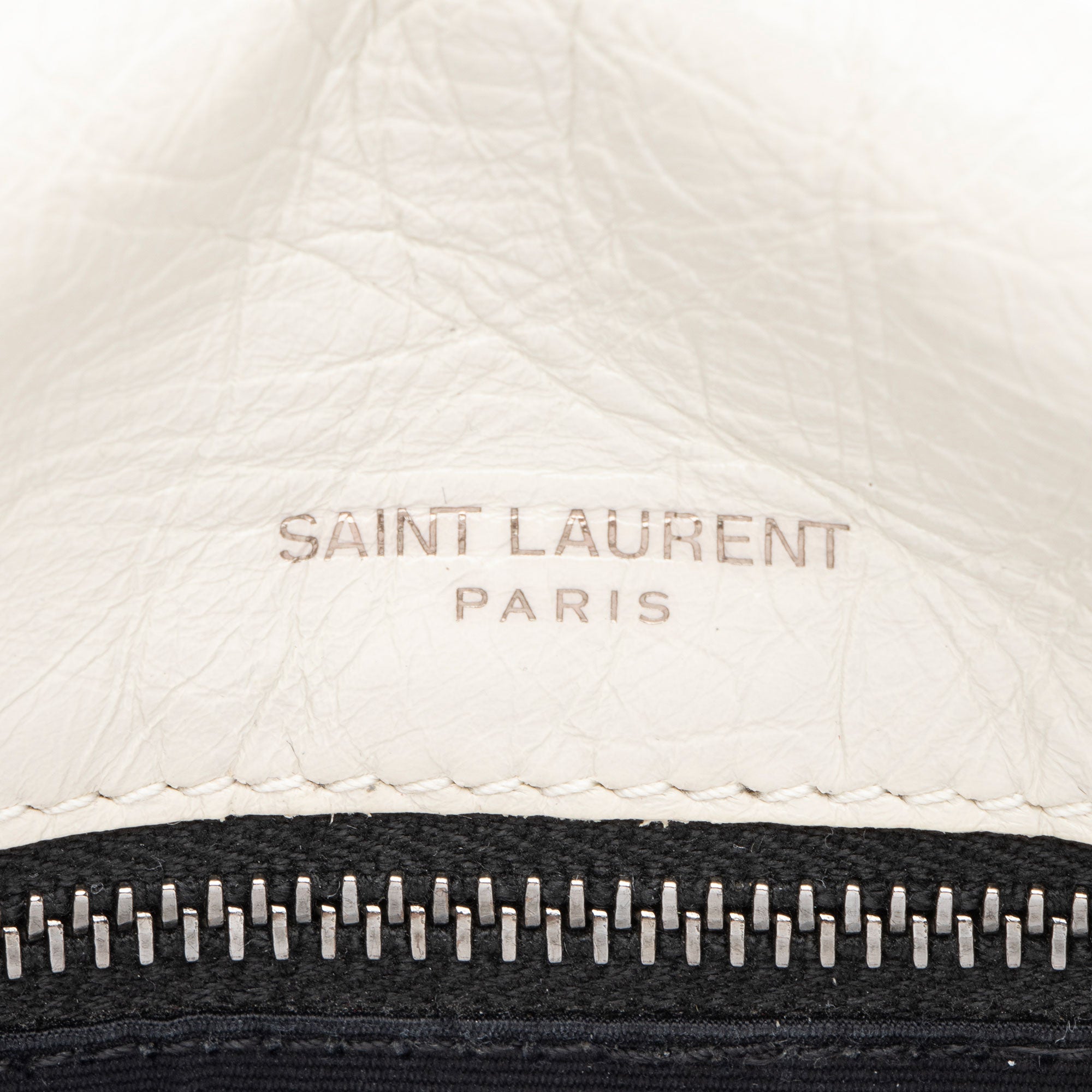 Saint Laurent Crinkled Calfskin Monogram Niki Medium Shoulder Bag