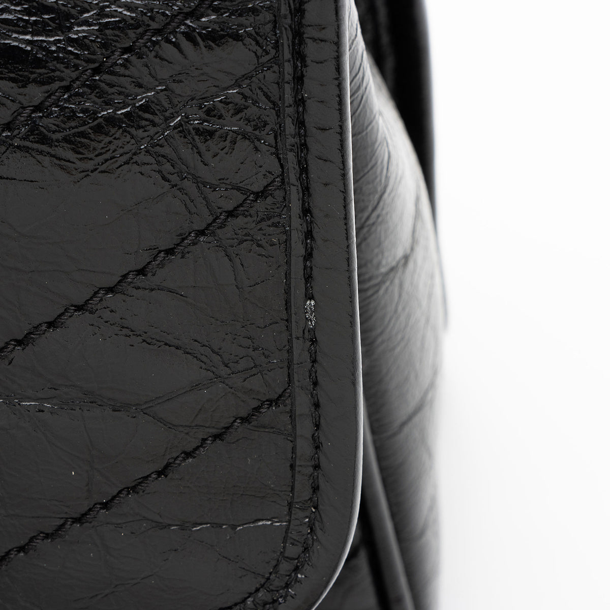 Saint Laurent Crinkled Calfskin Monogram Niki Medium Shoulder Bag