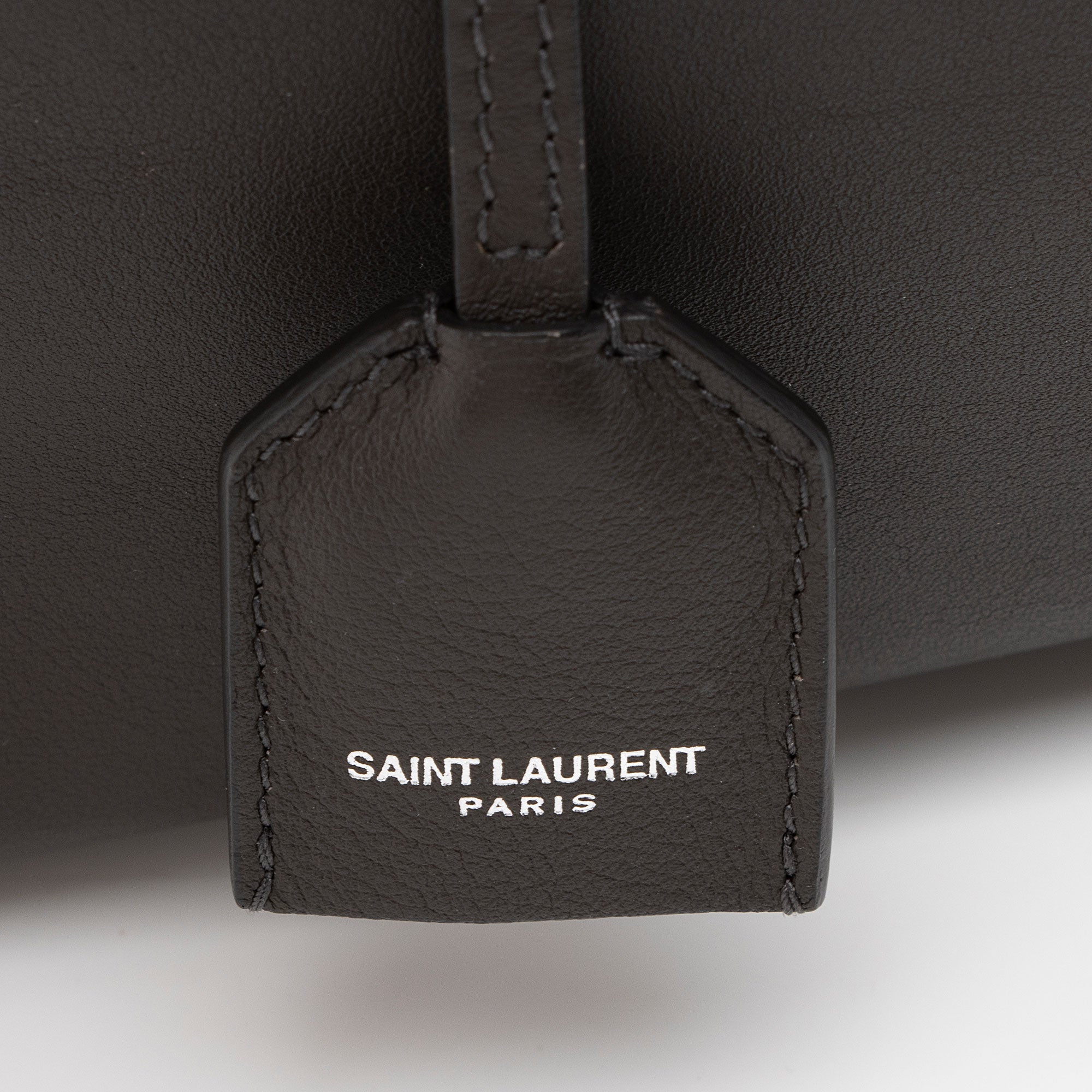 Saint Laurent Croc Embossed Calfskin Monogram Classic Cabas Downtown Small Tote