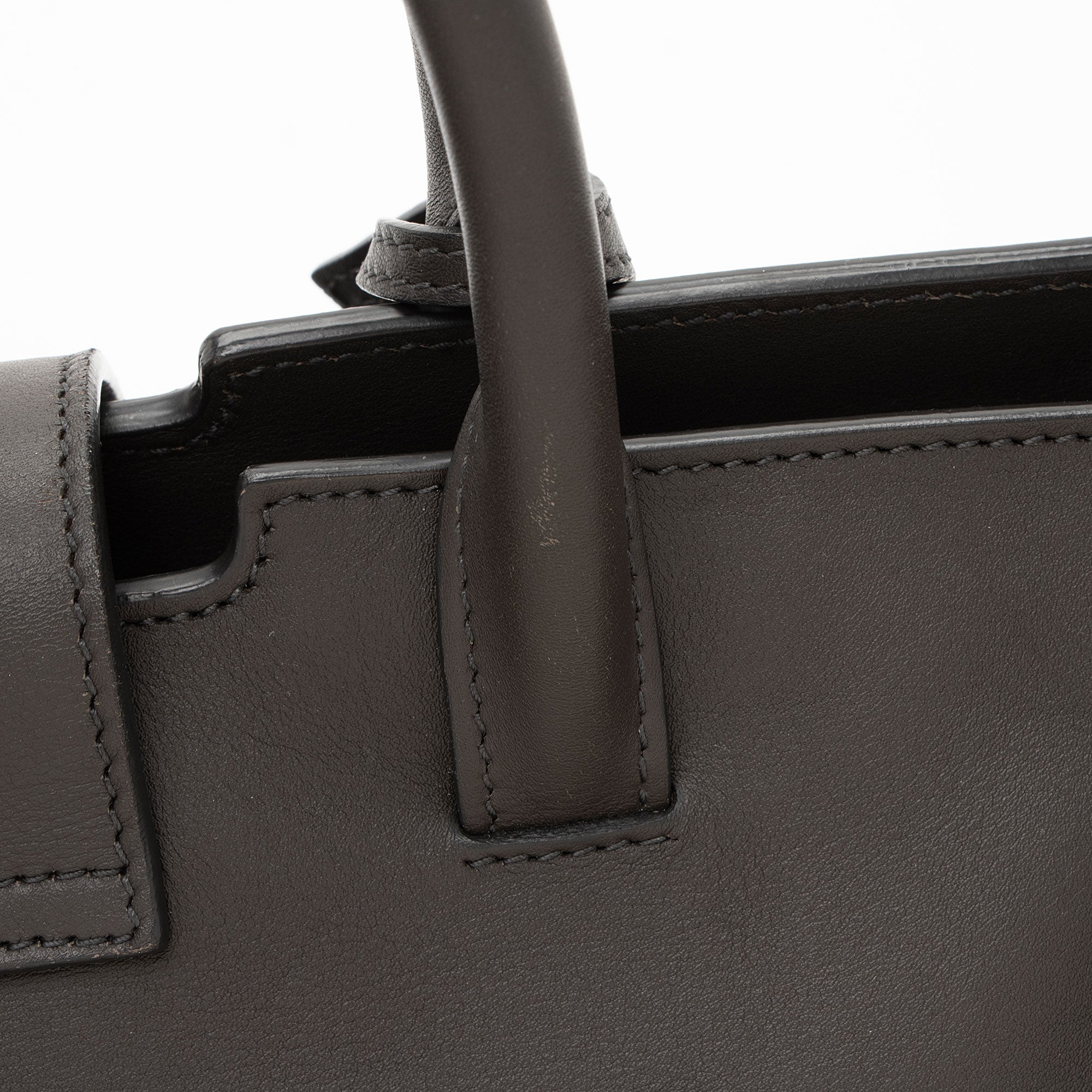 Saint Laurent Croc Embossed Calfskin Monogram Classic Cabas Downtown Small Tote