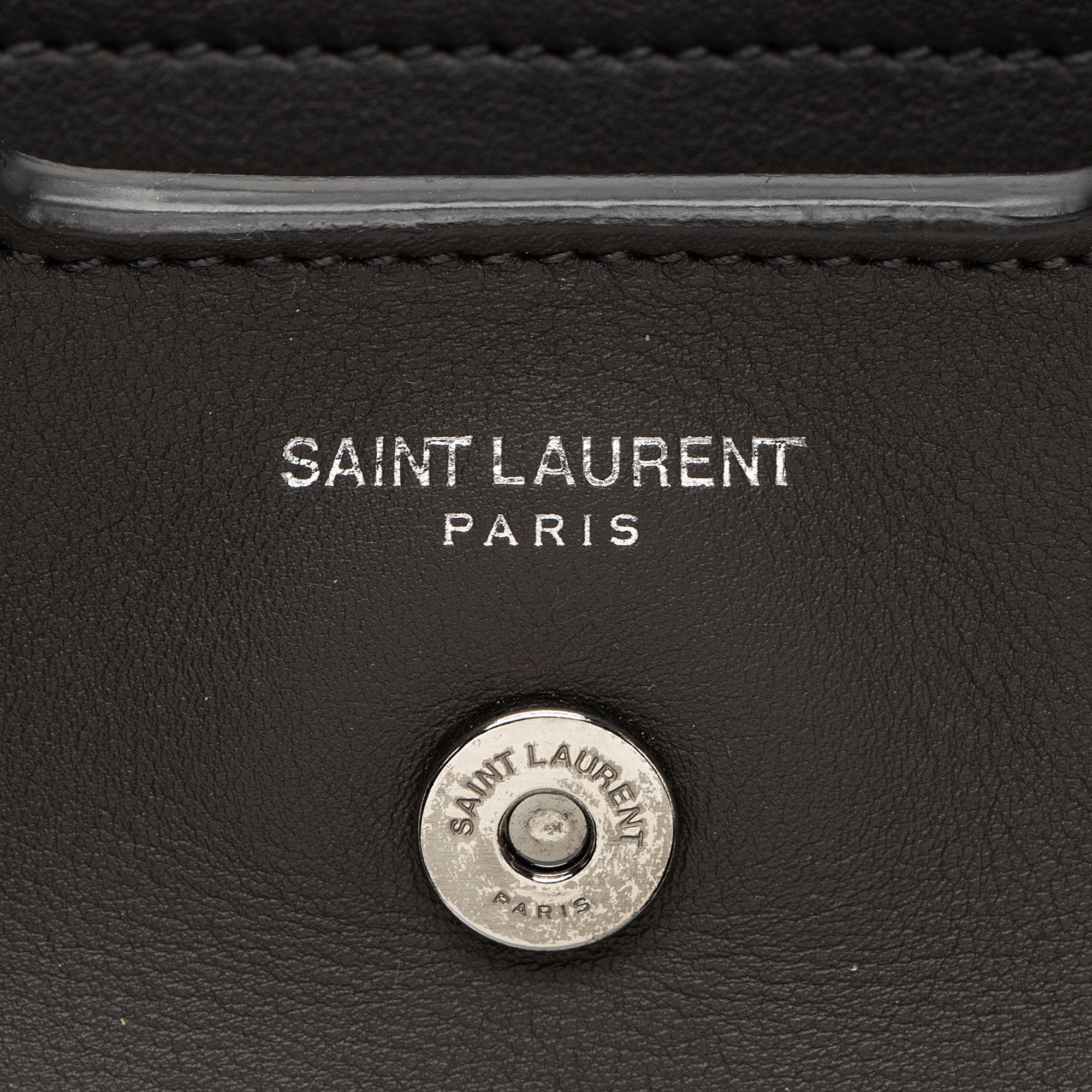 Saint Laurent Croc Embossed Calfskin Monogram Classic Cabas Downtown Small Tote