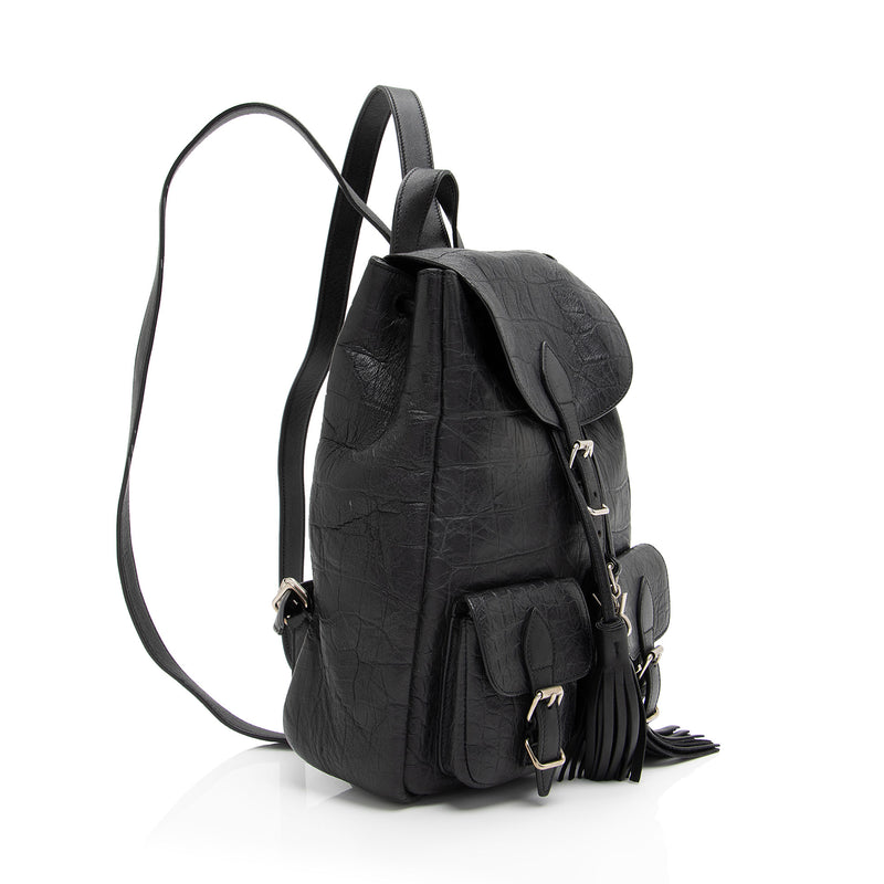 Saint laurent top croc backpack