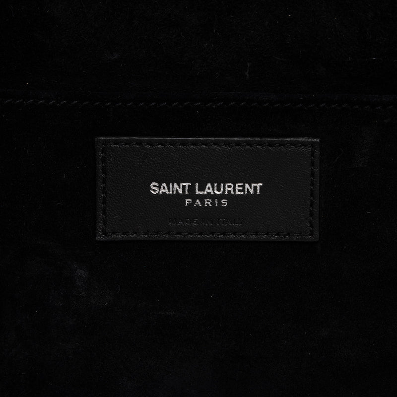 Saint Laurent White Leather Baby Monogram Cabas Tote Saint Laurent Paris