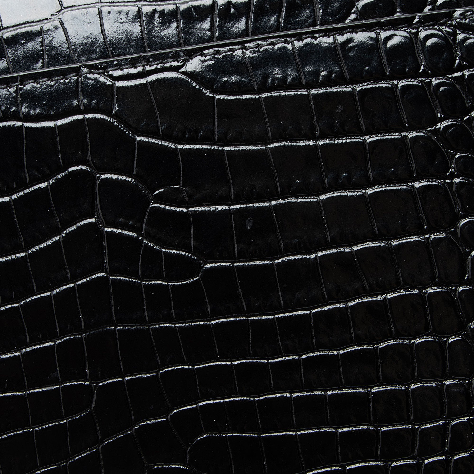 Saint Laurent Croc Embossed Leather Monogram Sunset Medium Shoulder Bag
