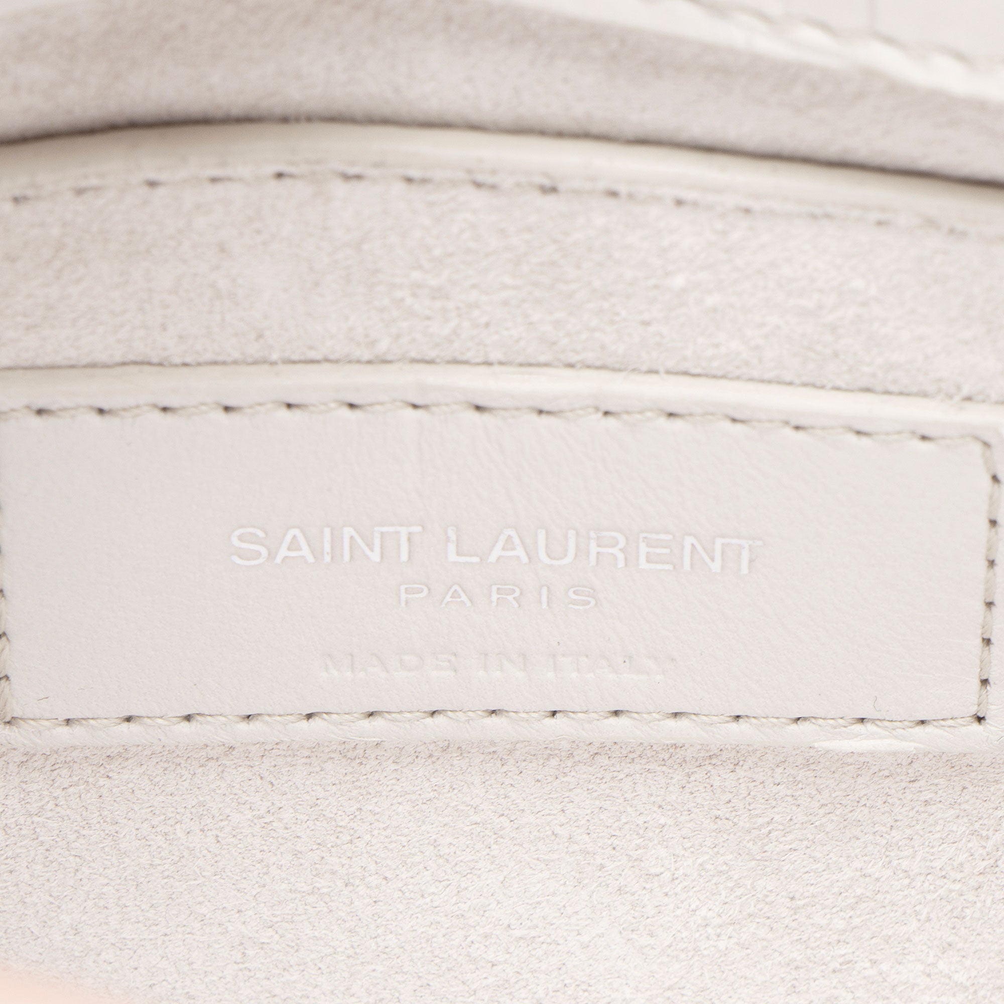 Saint Laurent Croc Embossed Leather Monogram Sunset Medium Shoulder Bag