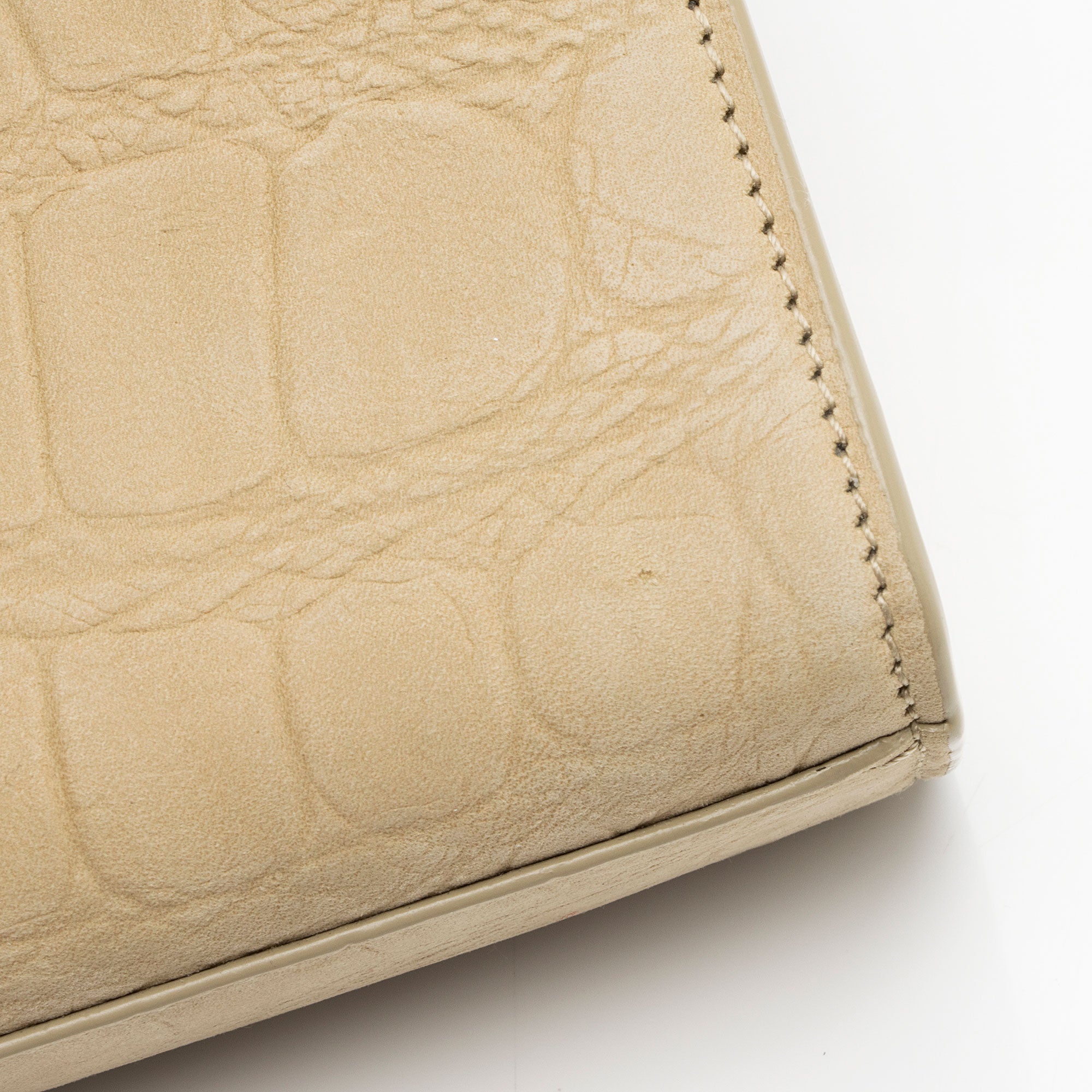 Saint Laurent Croc Embossed Nubuck Monogram Kate Small Shoulder Bag (SHF-FnLB4b)