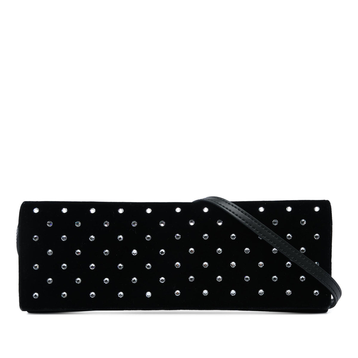 Saint Laurent Crystal Embellished Velvet Crossbody