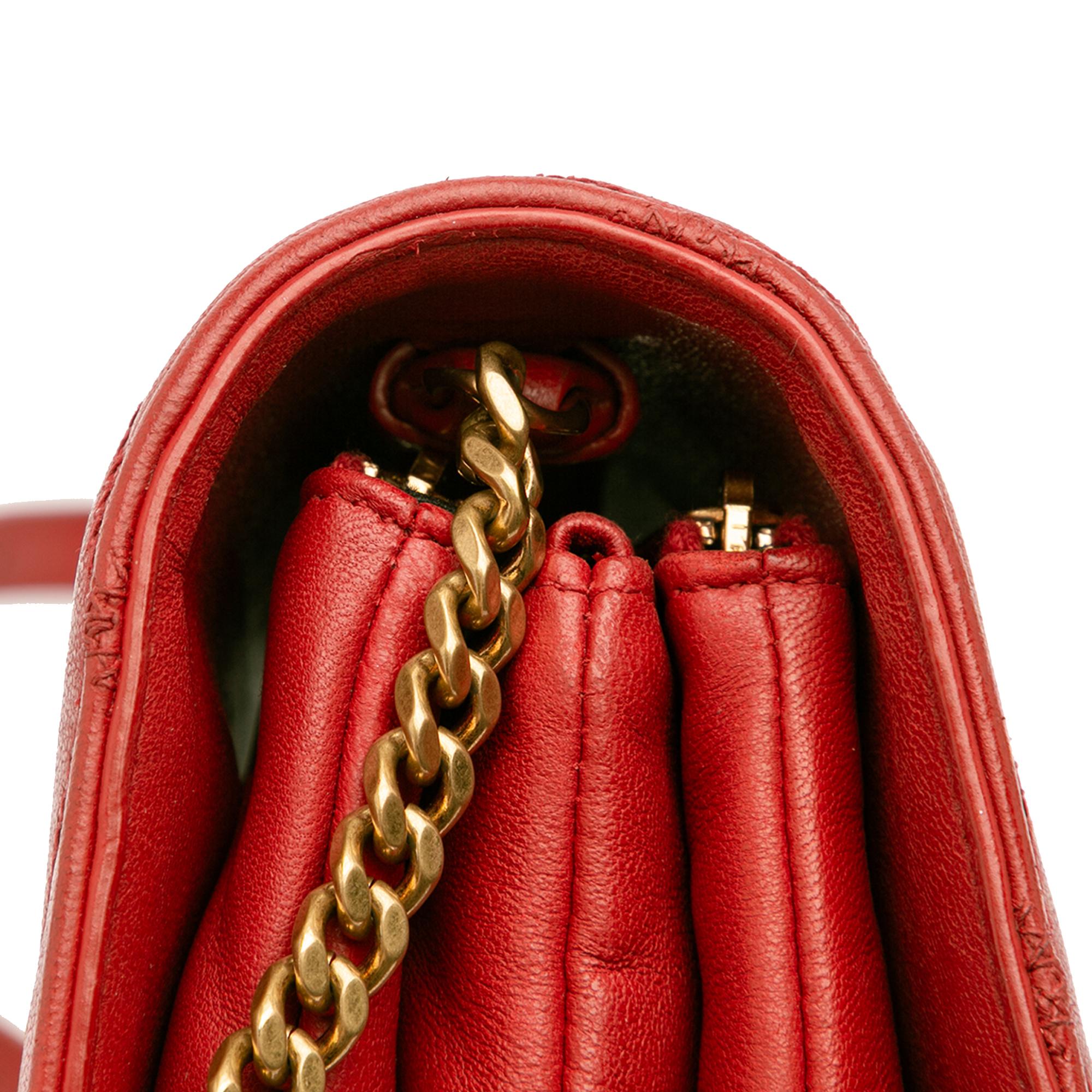 Saint Laurent Diamond Quilted Lambskin Angie Chain Bag
