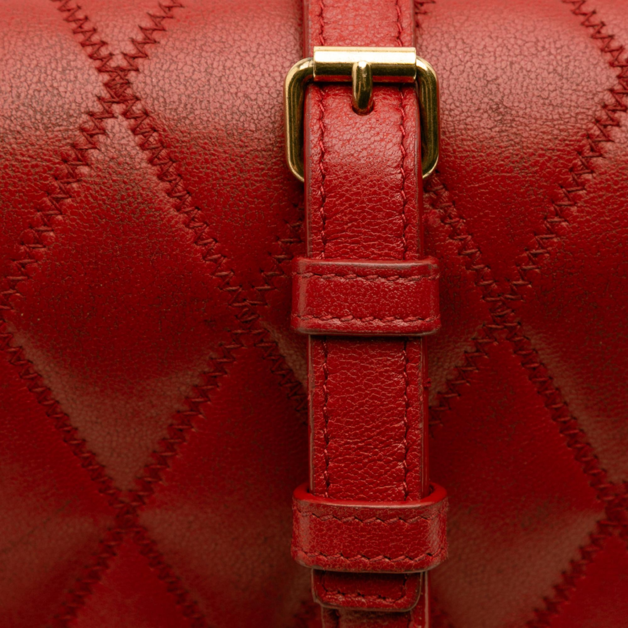Saint Laurent Diamond Quilted Lambskin Angie Chain Bag