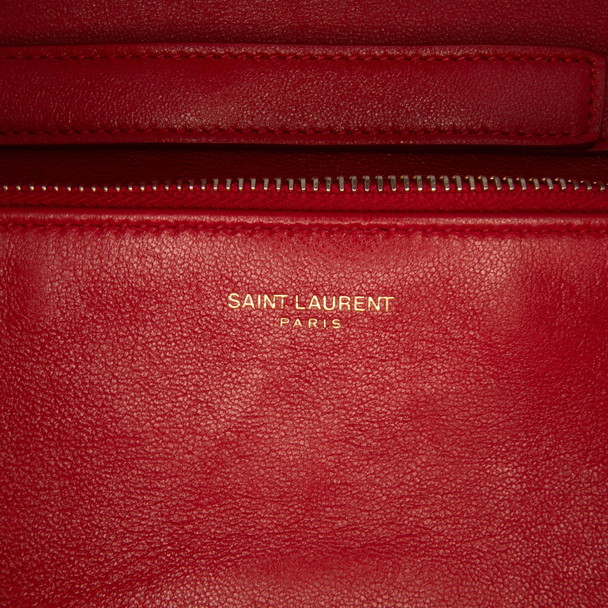 Saint Laurent Diamond Quilted Lambskin Angie Chain Bag