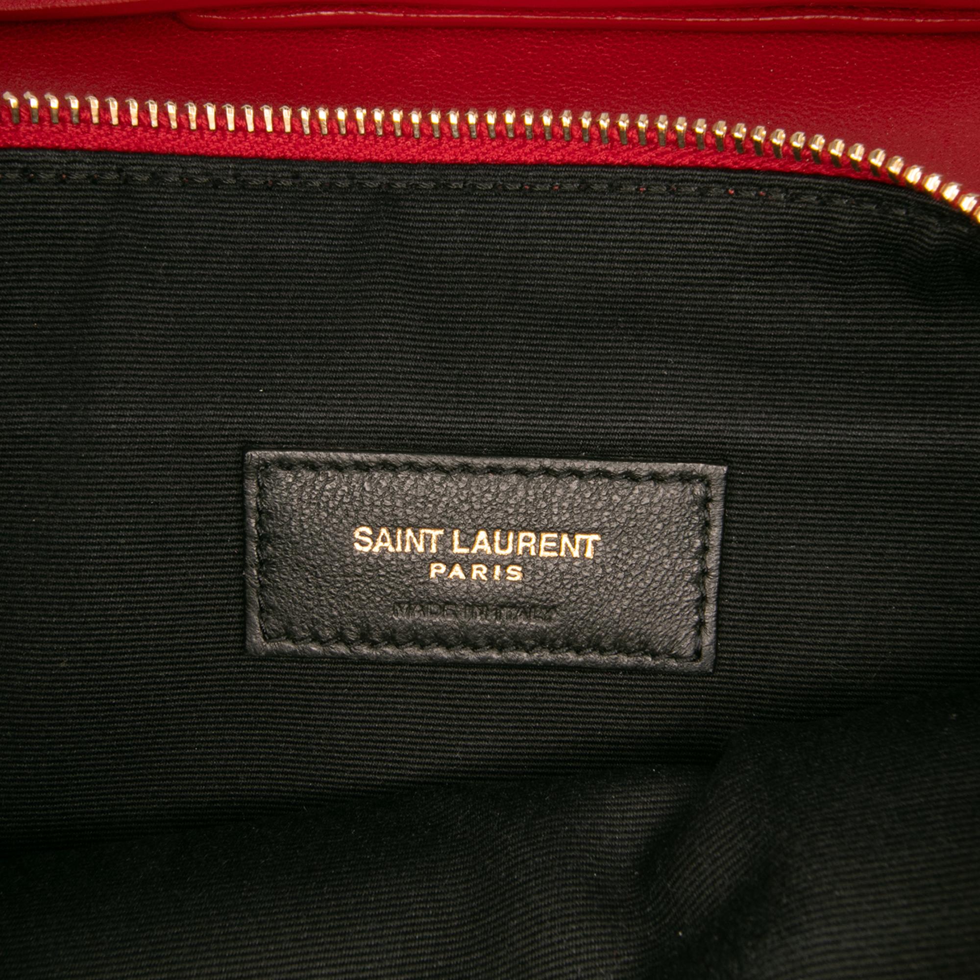 Saint Laurent Diamond Quilted Lambskin Angie Chain Bag