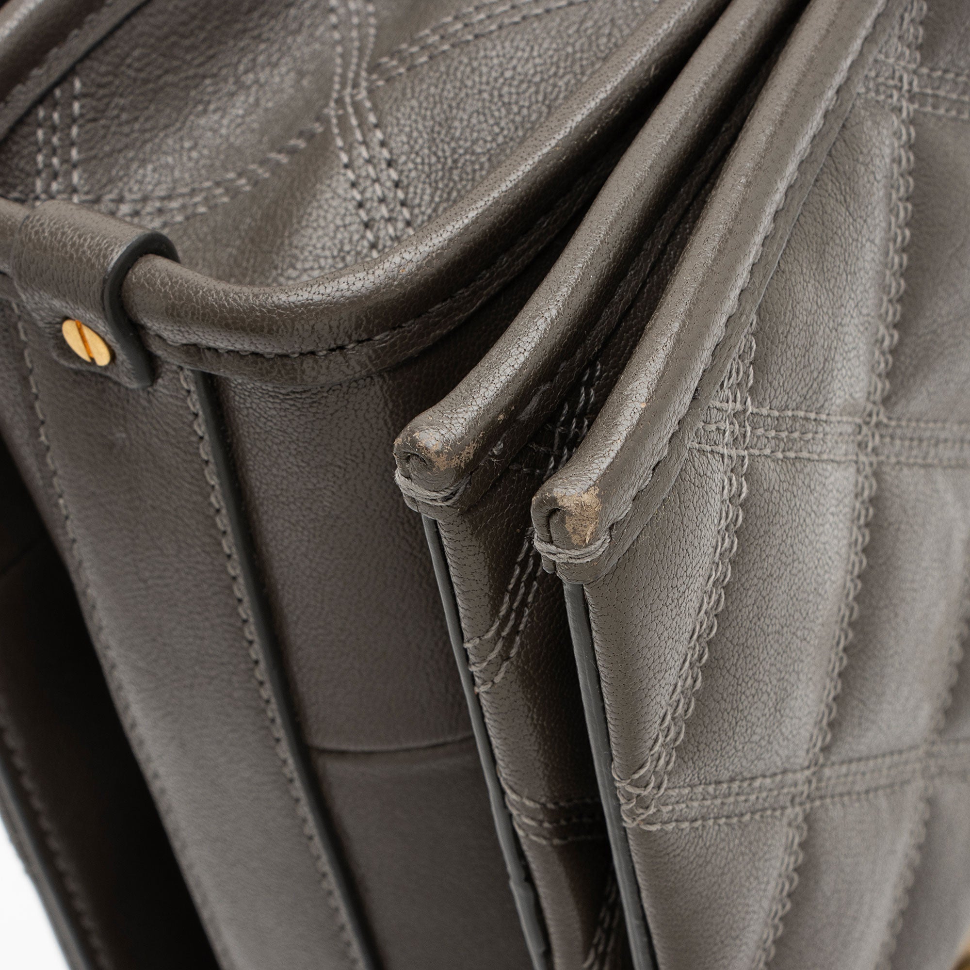 Saint Laurent Diamond Quilted Leather Monogram Becky Small Shoulder Bag
