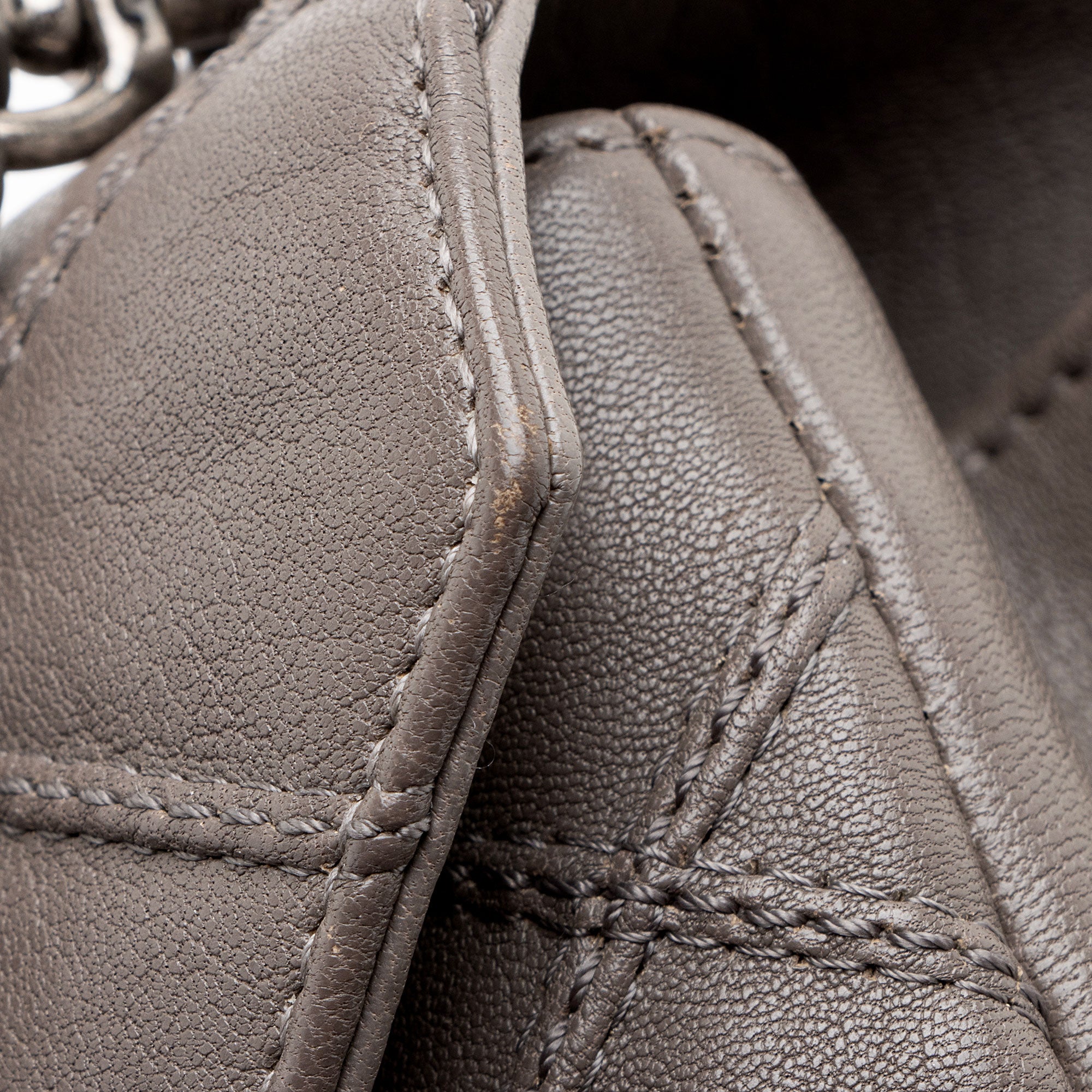 Saint Laurent Diamond Quilted Leather Monogram College Medium Shoulder Bag