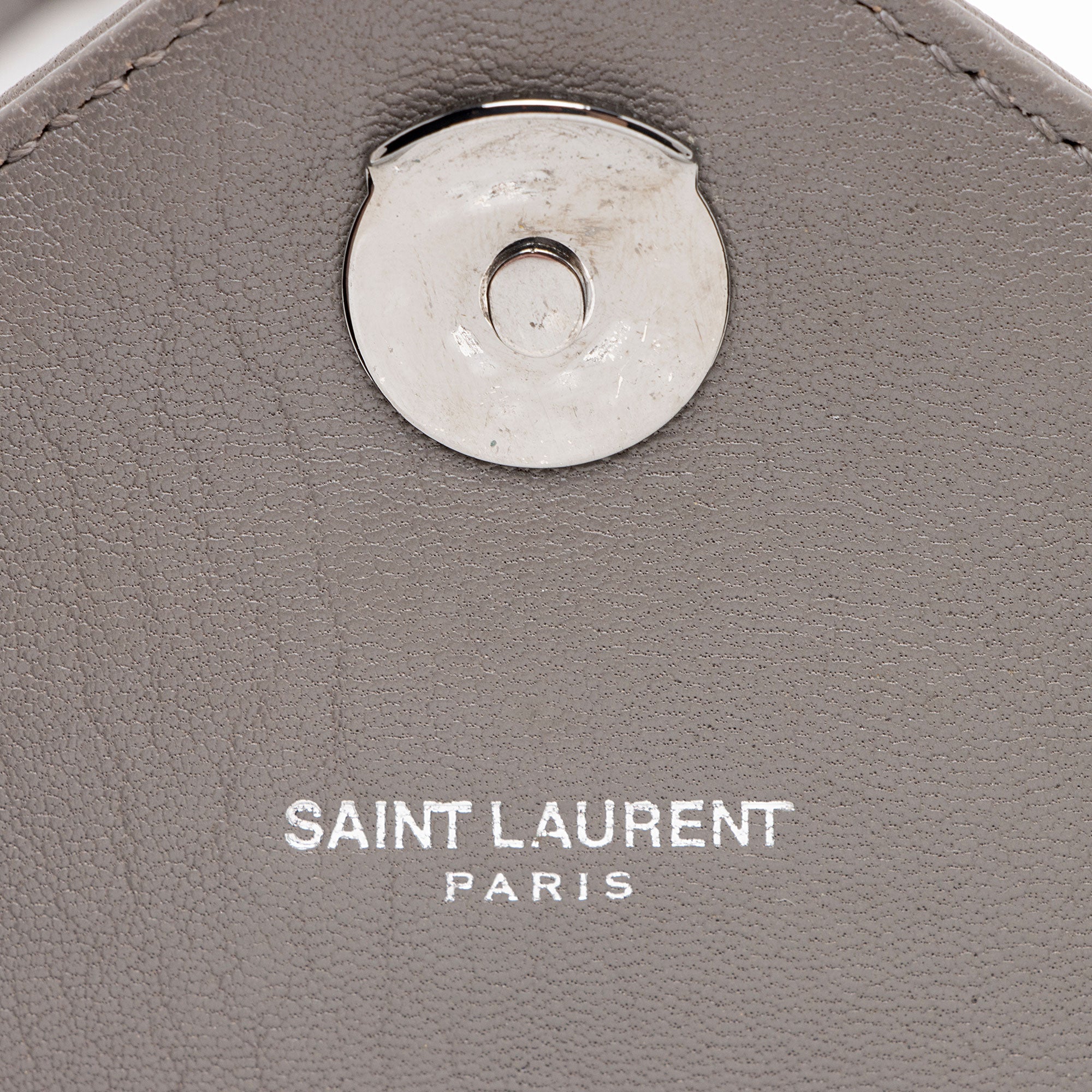 Saint Laurent Diamond Quilted Leather Monogram College Medium Shoulder Bag