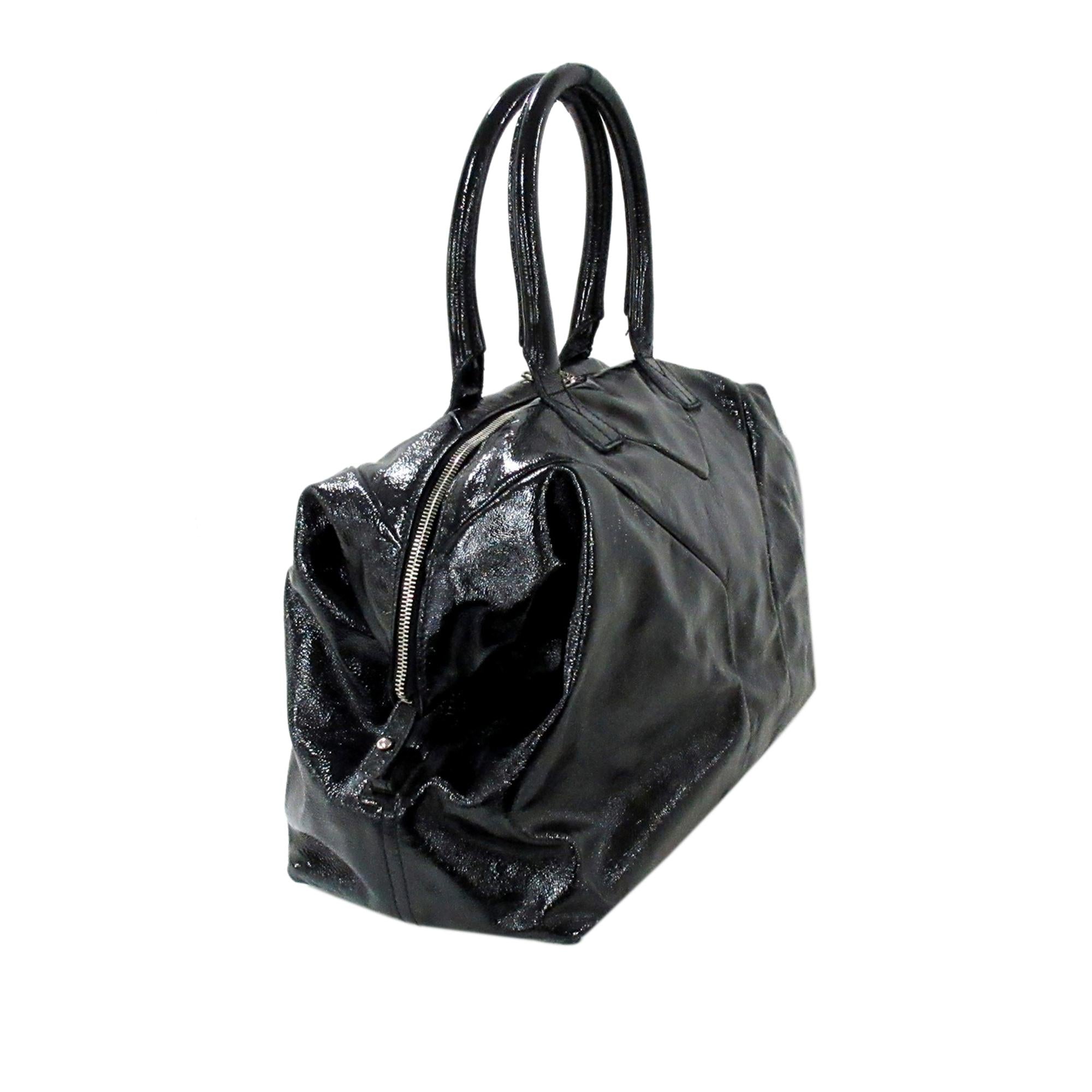 Saint Laurent Easy Y Patent Leather Tote Bag (SHG-33497)