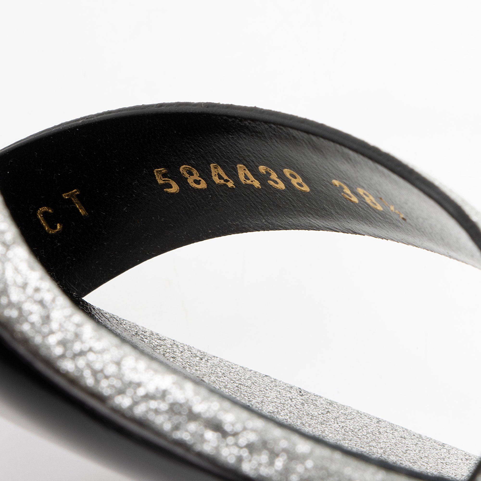 Saint Laurent Glitter Amber Sandals - Size 8.5 / 38.5