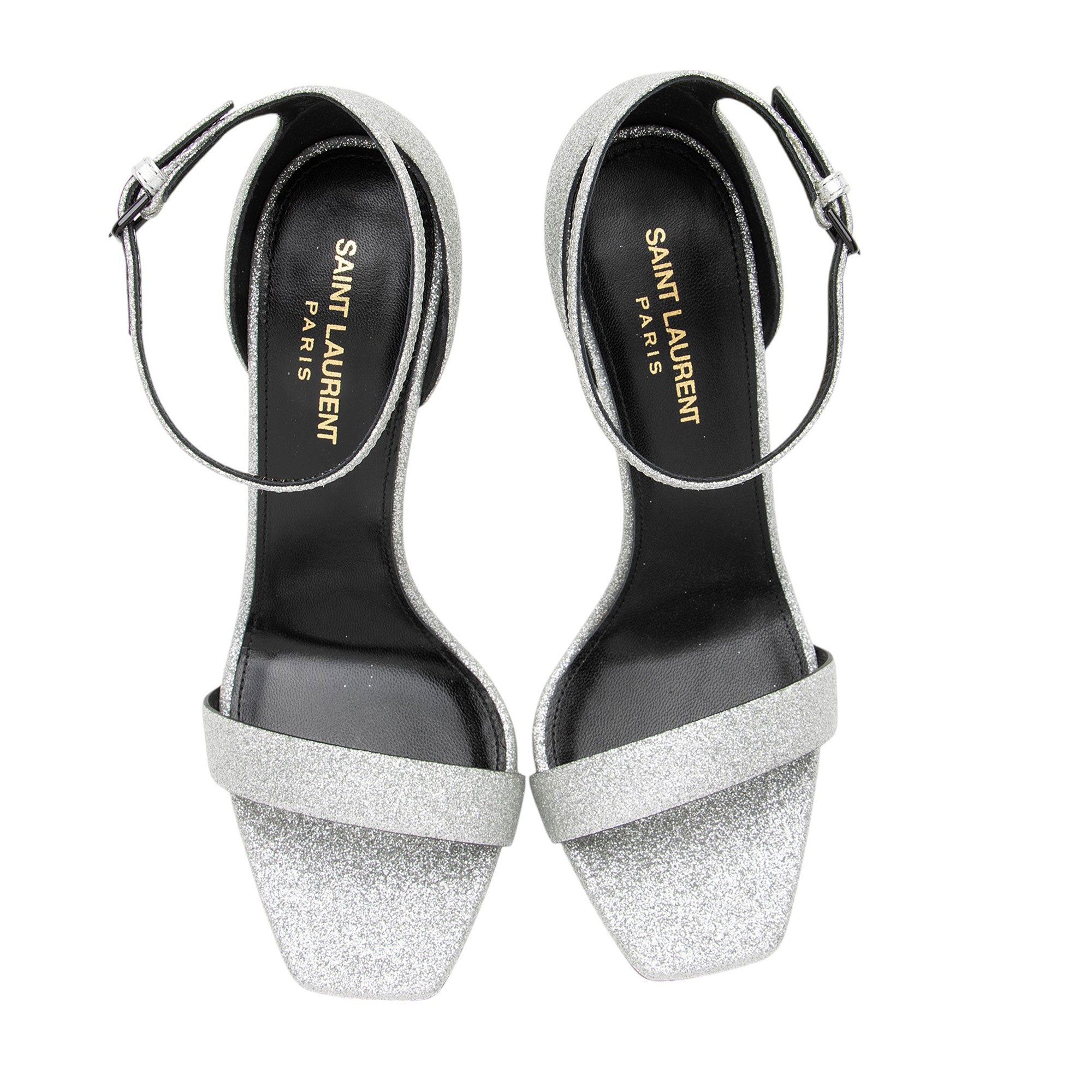 Saint Laurent Glitter Amber Sandals - Size 8.5 / 38.5
