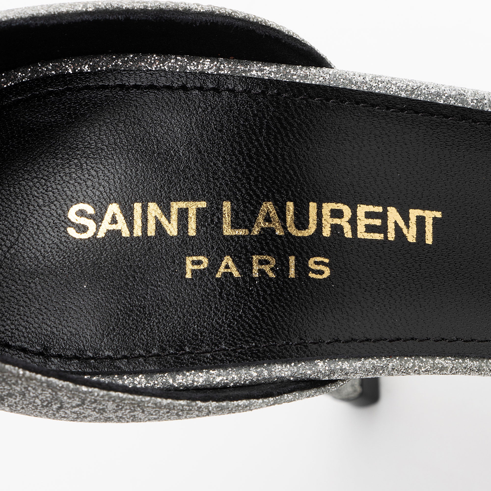 Saint Laurent Glitter Amber Sandals - Size 8.5 / 38.5