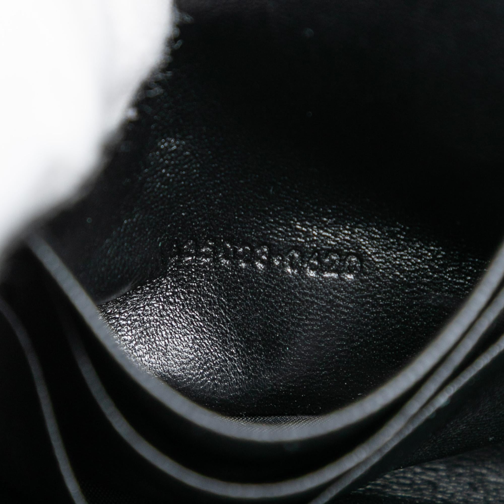 Saint Laurent Grain De Poudre Monogram Cassandra Chain Wallet