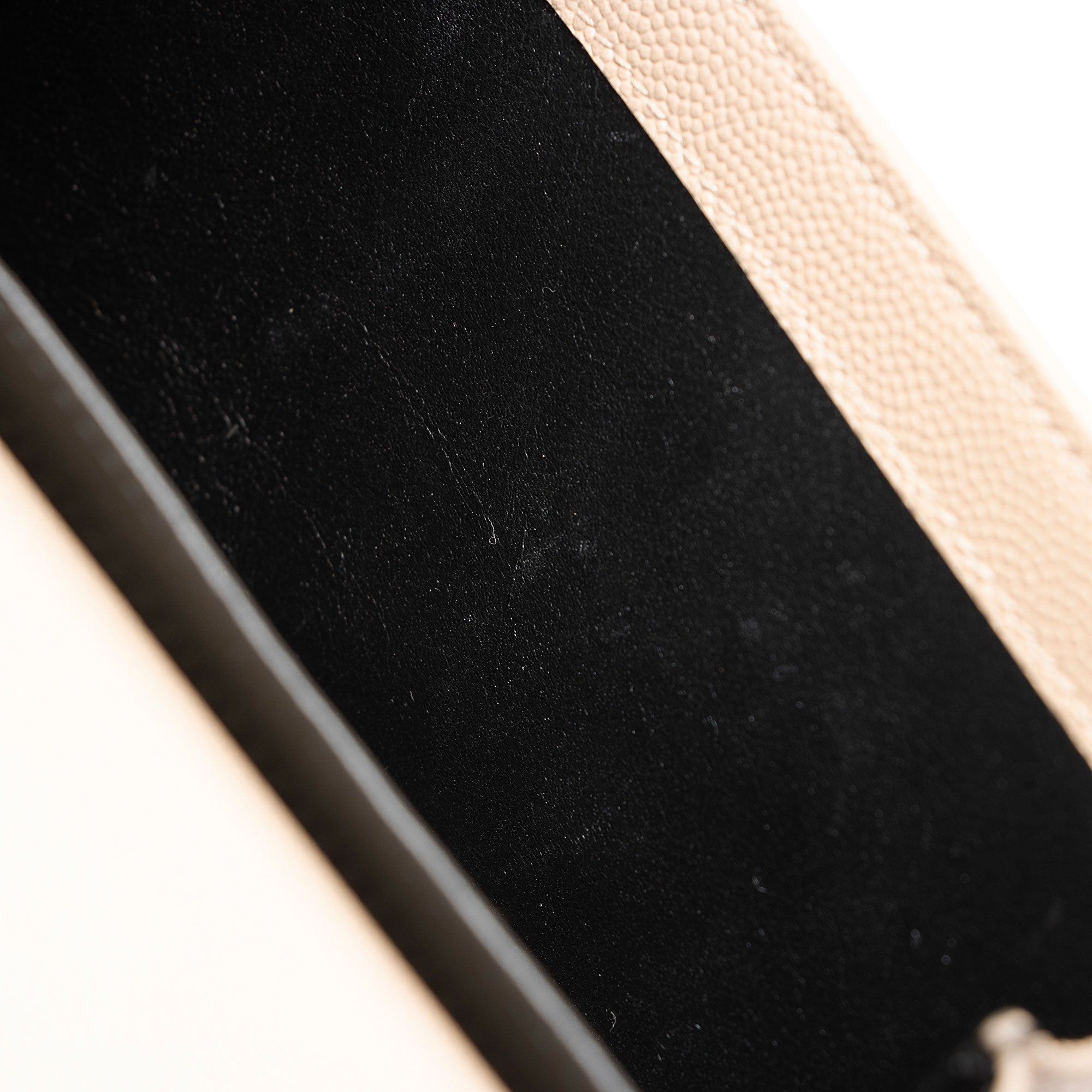 Saint Laurent Grain De Poudre Monogram Uptown Chain Wallet
