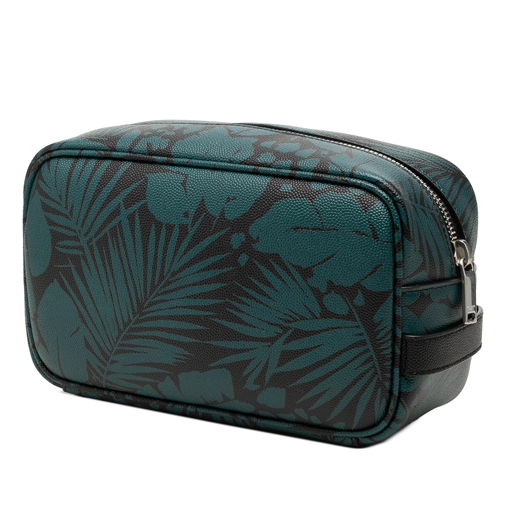 Saint Laurent Grain De Poudre Tropical Palm Pouch